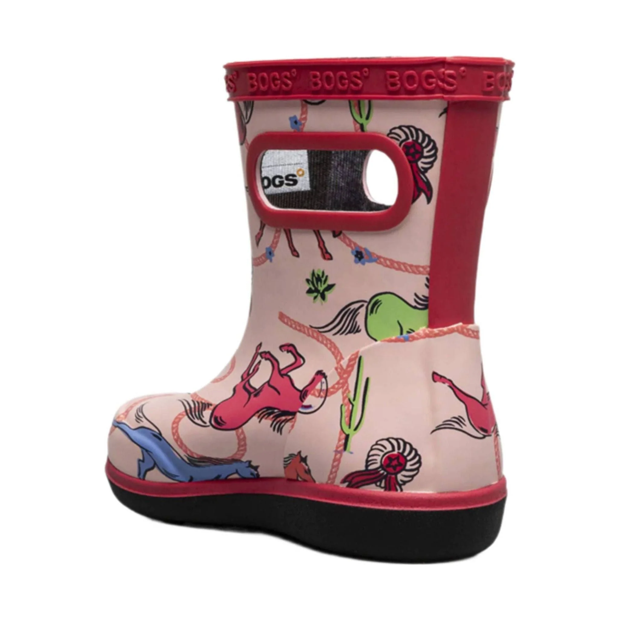 Bogs Kids' Skipper II Rodeo Horses Rain Boots - Pink Multi - Image 2