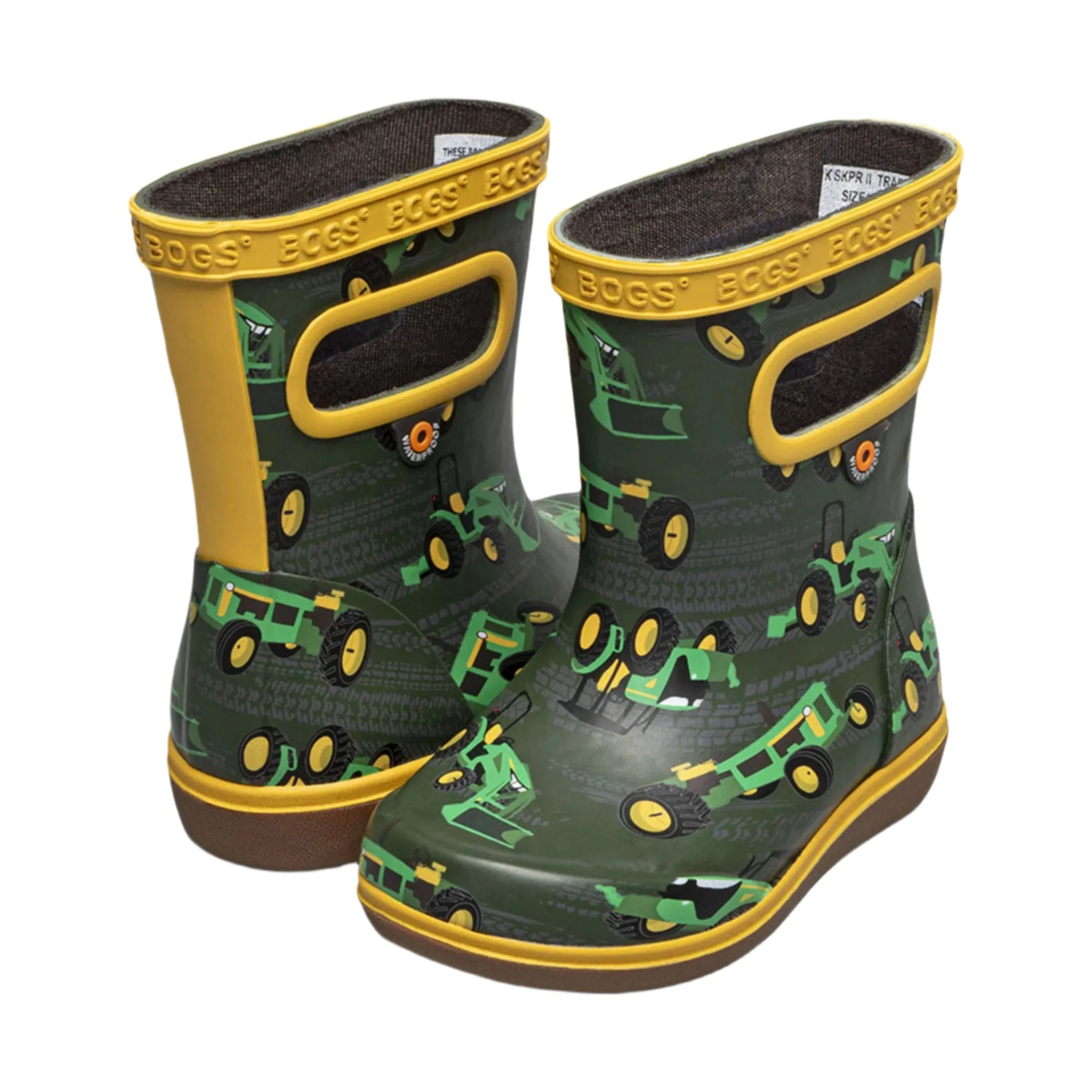 Bogs Kids' Skipper II Tractor Rain Boots- Green Multi - Image 4