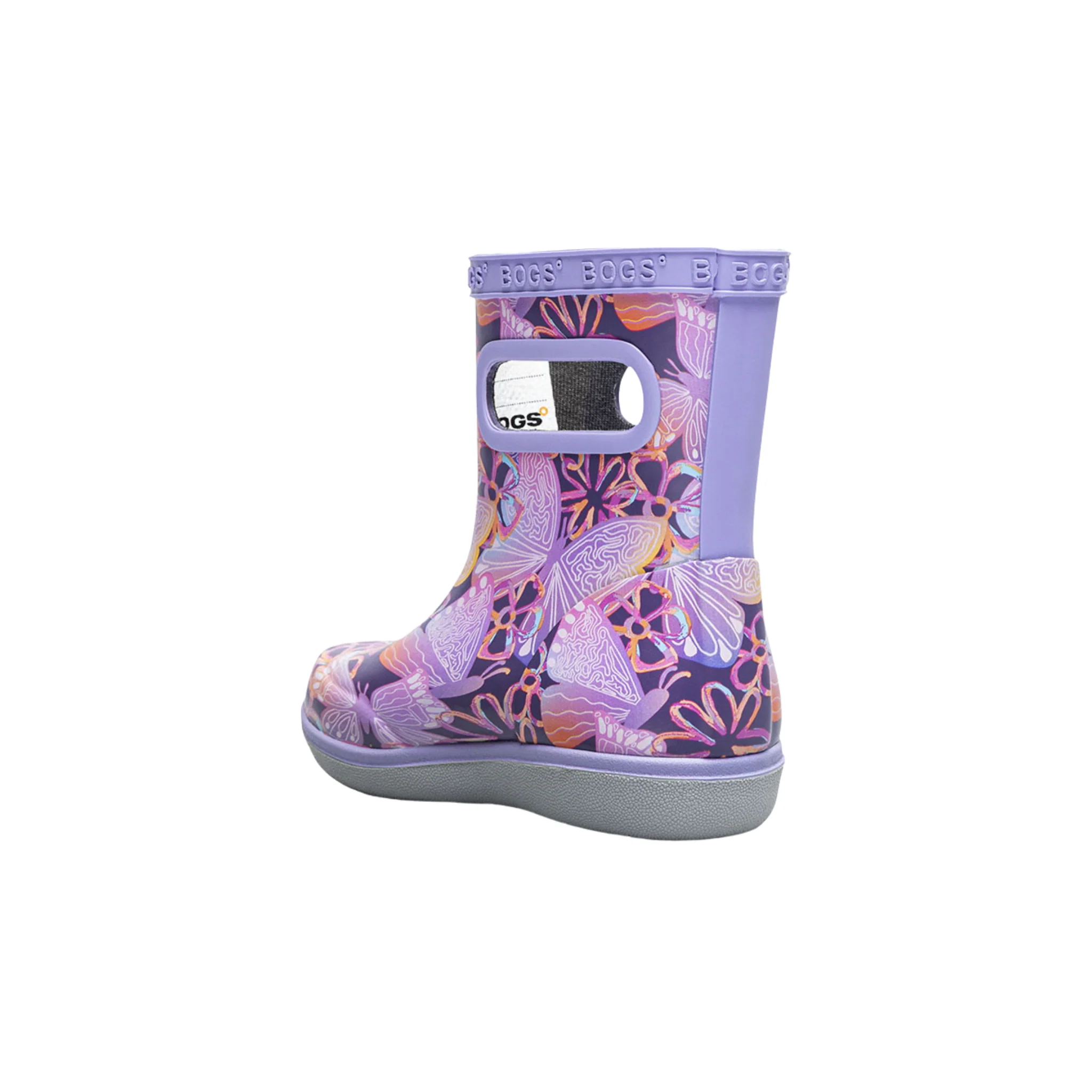 Bogs Toddlers' Skipper II Solar Butterfly Rain Boots - Purple Multi - Image 2