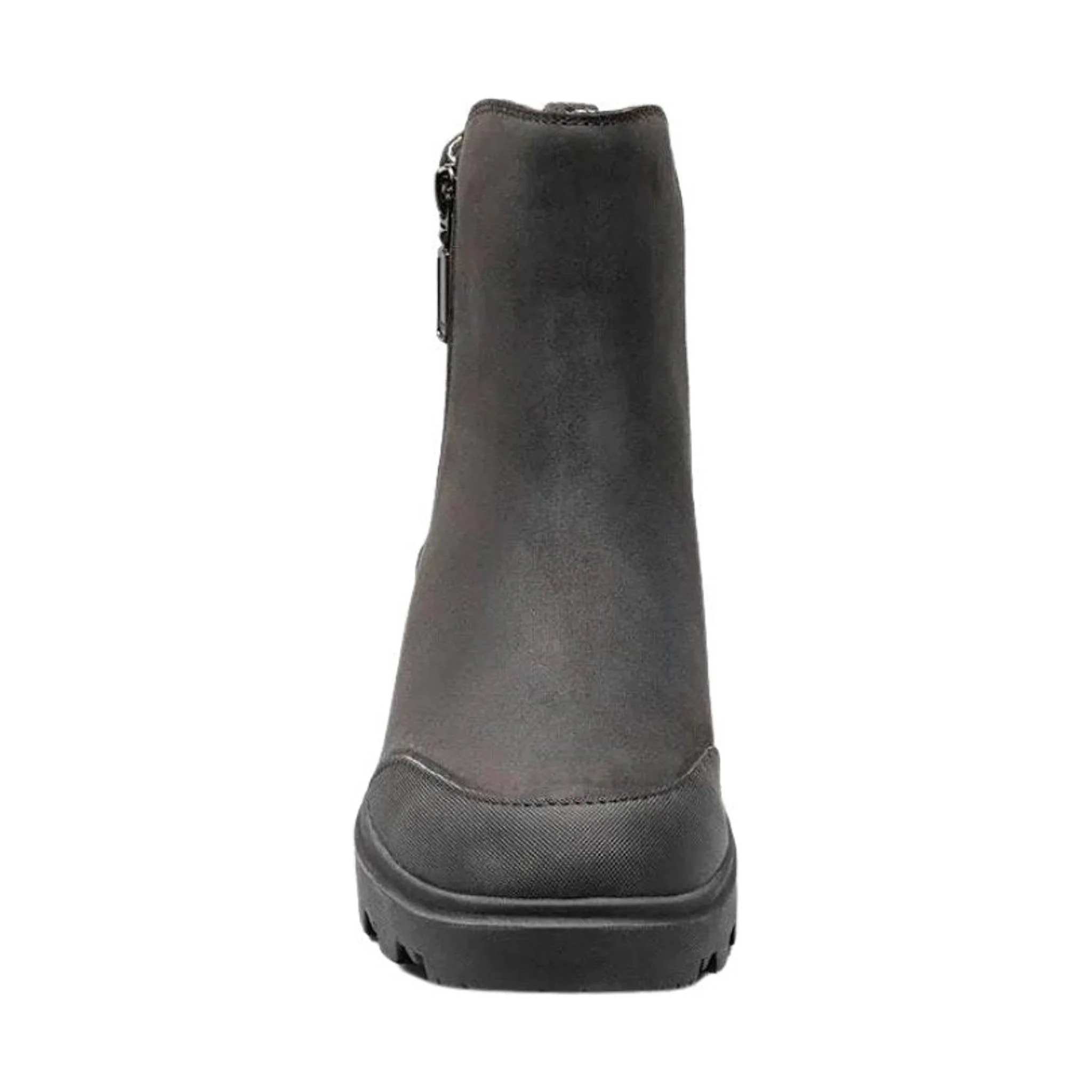 Bogs Women's Holly Zip Leather Rain Boot - Black - Image 2