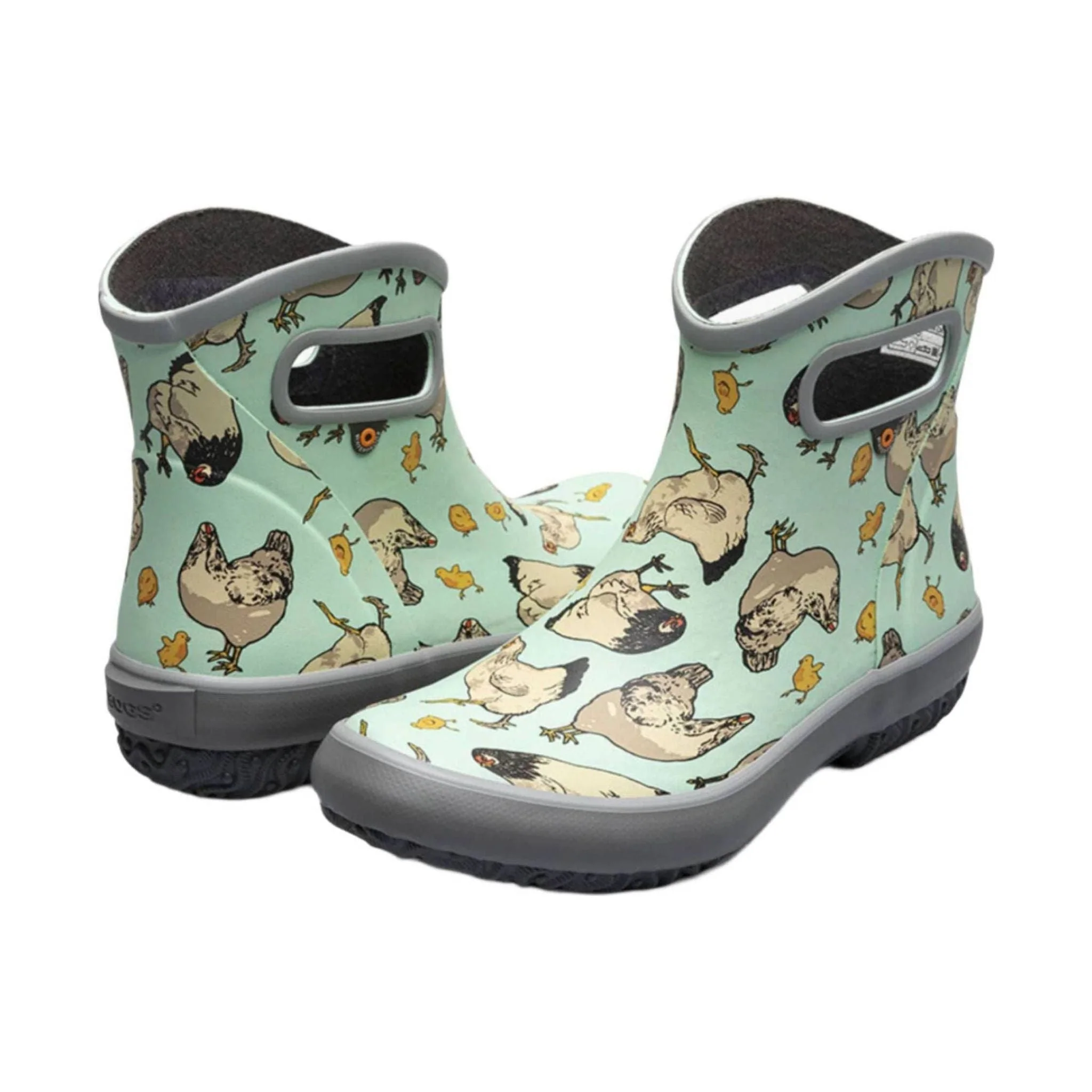 Bogs Women's Patch Ankle Chickens Garden Rain Boots - Aqua - Image 4