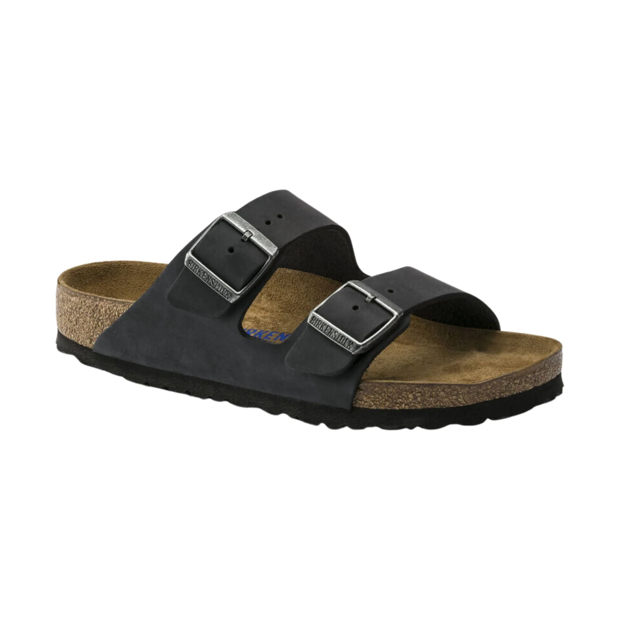 Brikenstock Arizona Soft Footbed Sandal - Oiled Leather Black - Image 2
