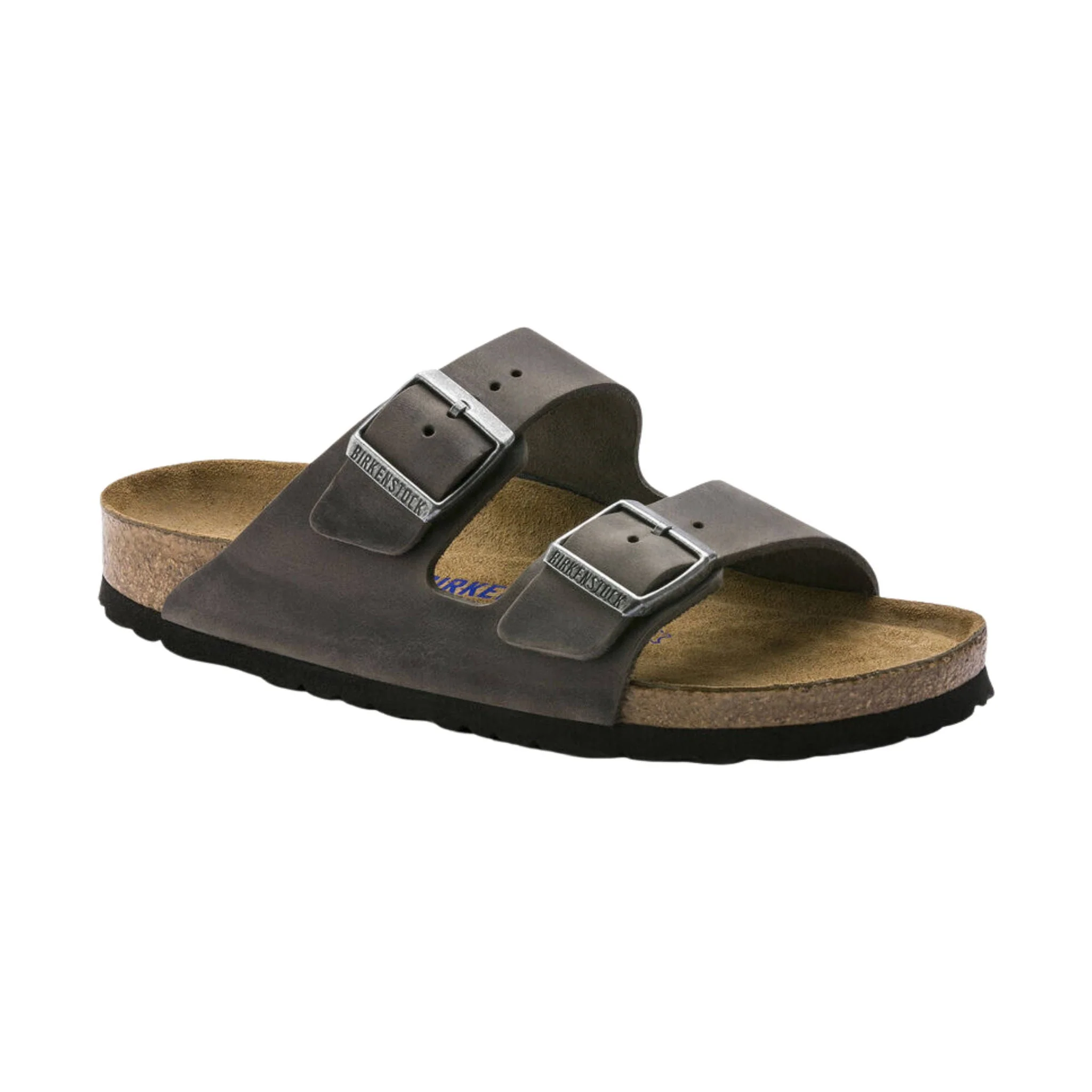 Brikenstock Arizona Soft Footbed Sandal - Oiled Leather Iron - Image 2