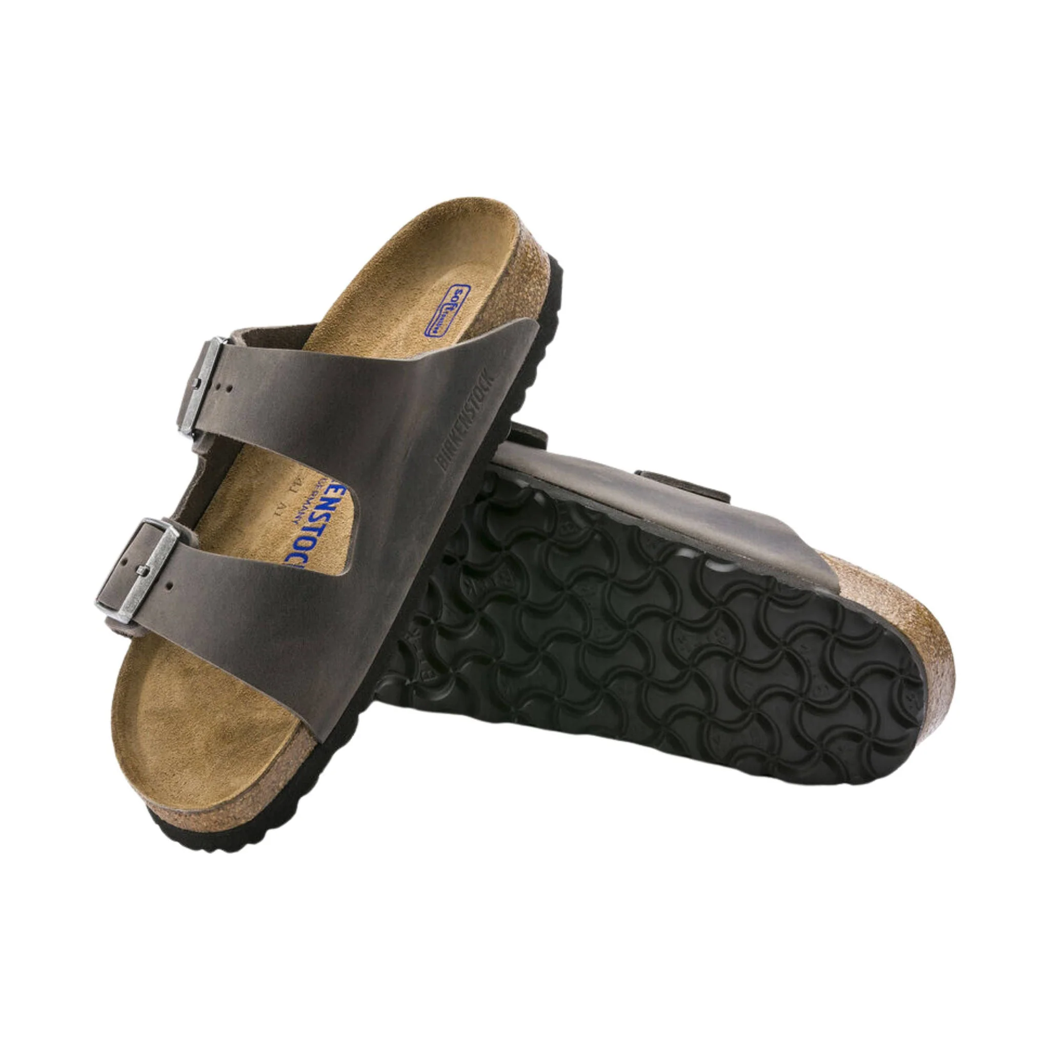 Brikenstock Arizona Soft Footbed Sandal - Oiled Leather Iron - Image 3