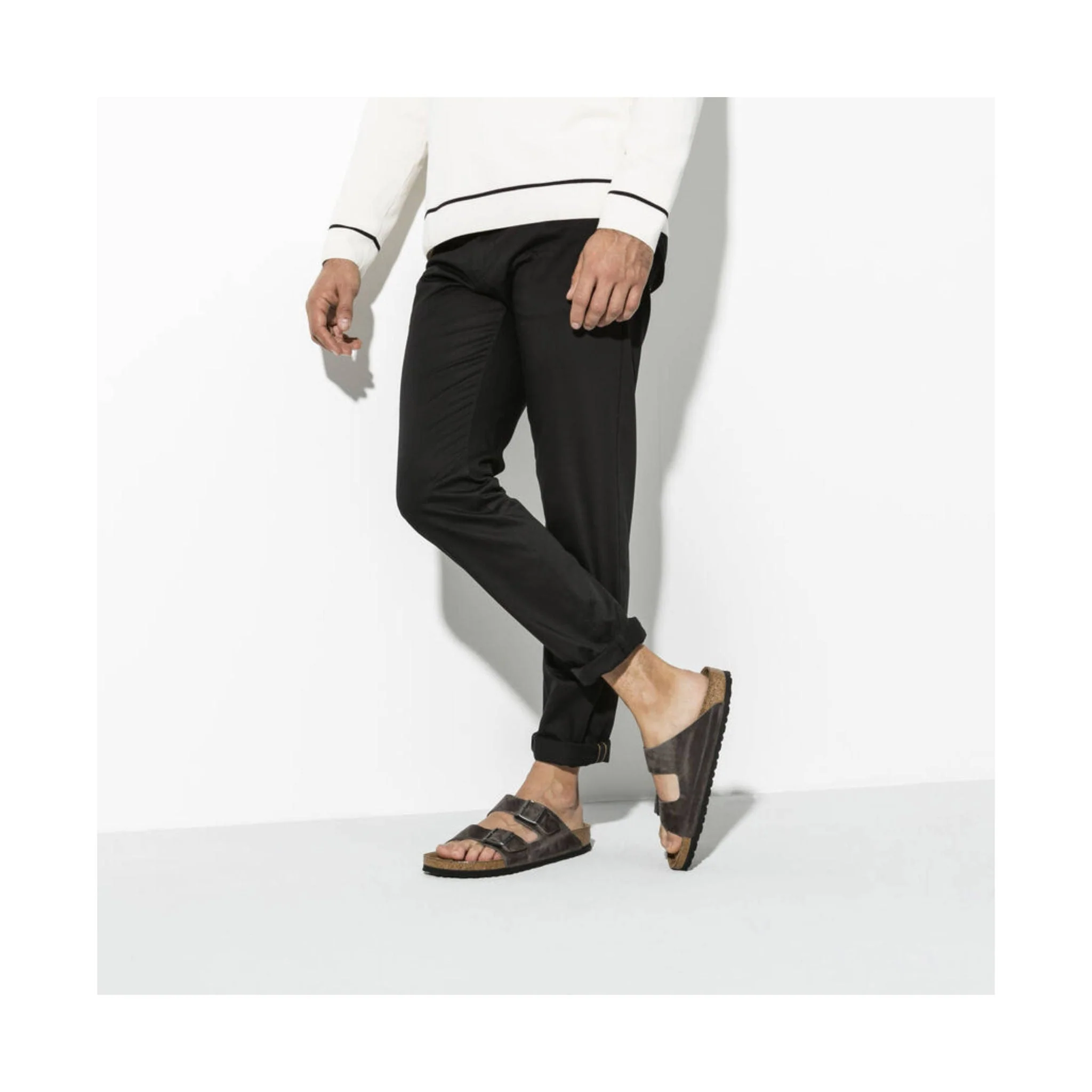 Brikenstock Arizona Soft Footbed Sandal - Oiled Leather Iron - Image 4