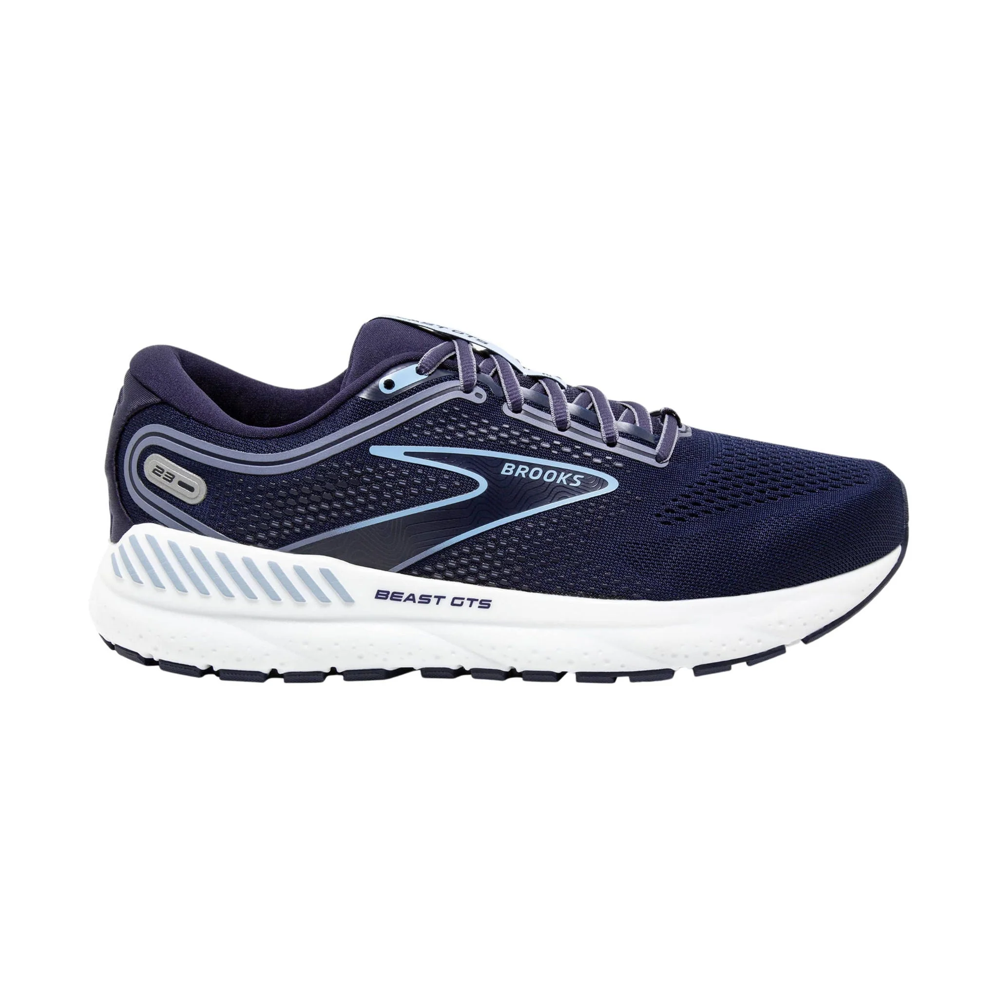 Brooks Men's Beast GTS 23 Road Running Shoes - Peacoat/Blue/White