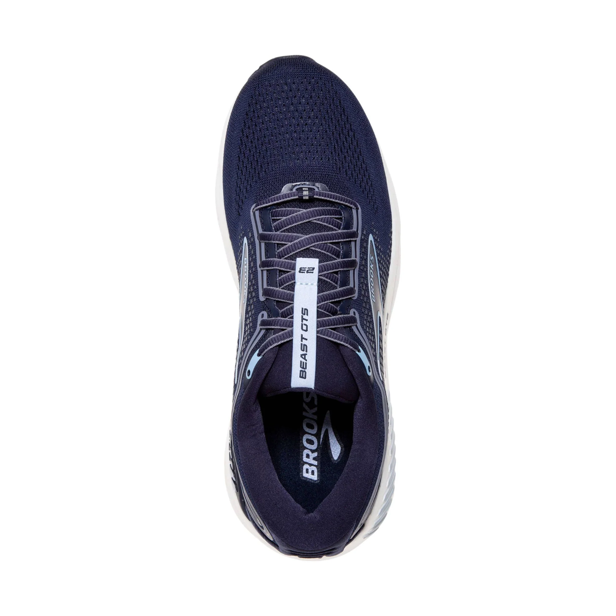 Brooks Men's Beast GTS 23 Road Running Shoes - Peacoat/Blue/White - Image 3