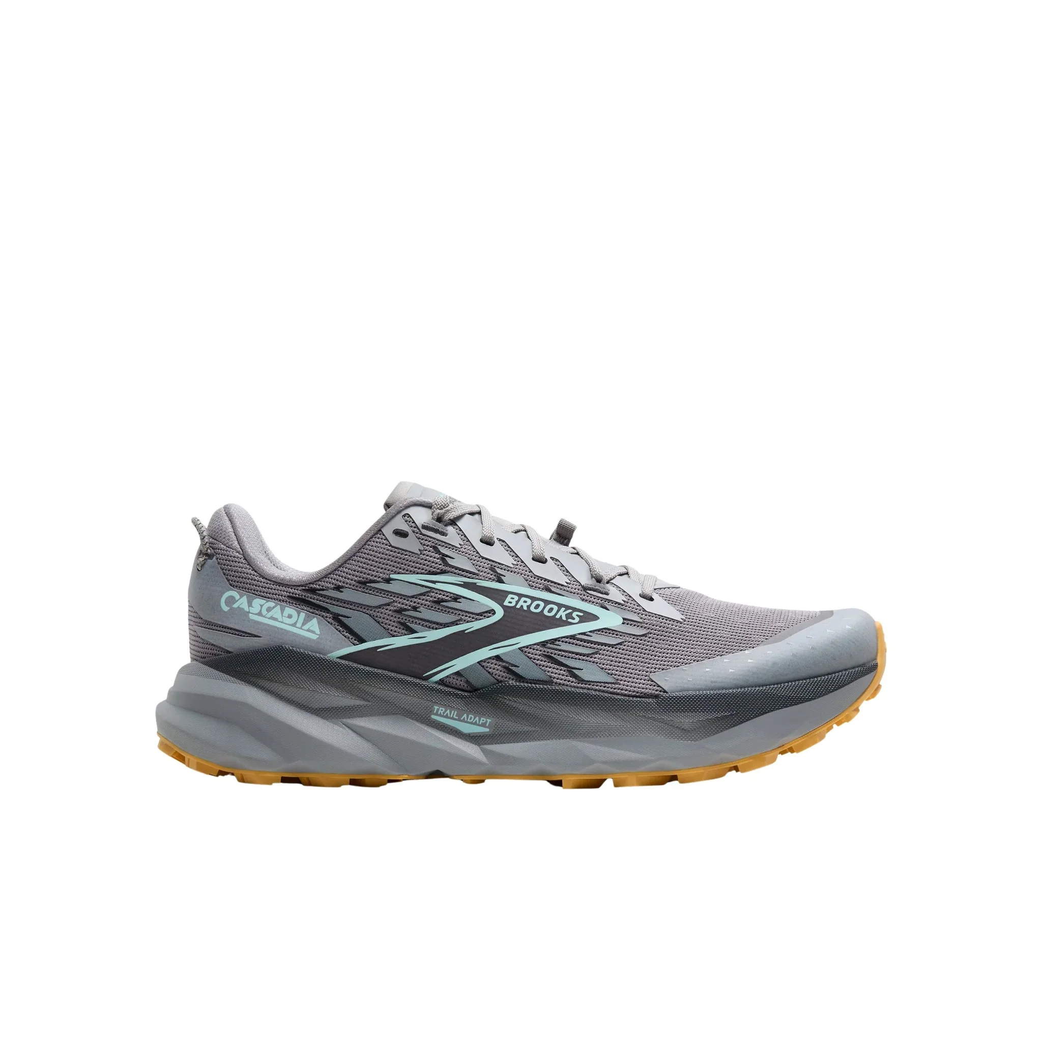 Brooks Men's Cascadia 19 Trail Running Shoes - Alloy/Ebony/Orange