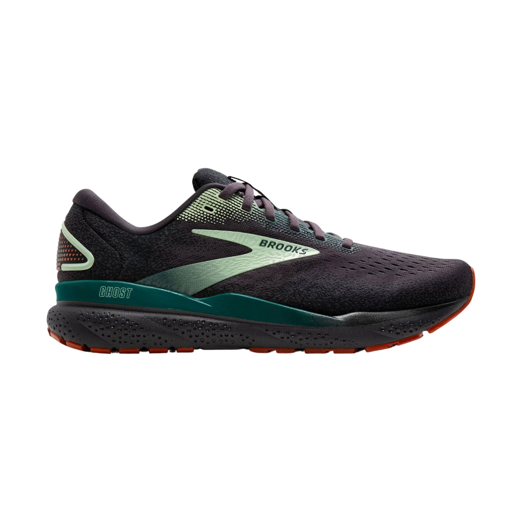 Brooks Men's Ghost 16 Road Running Shoes - Blackened Pearl/June Bug/Green