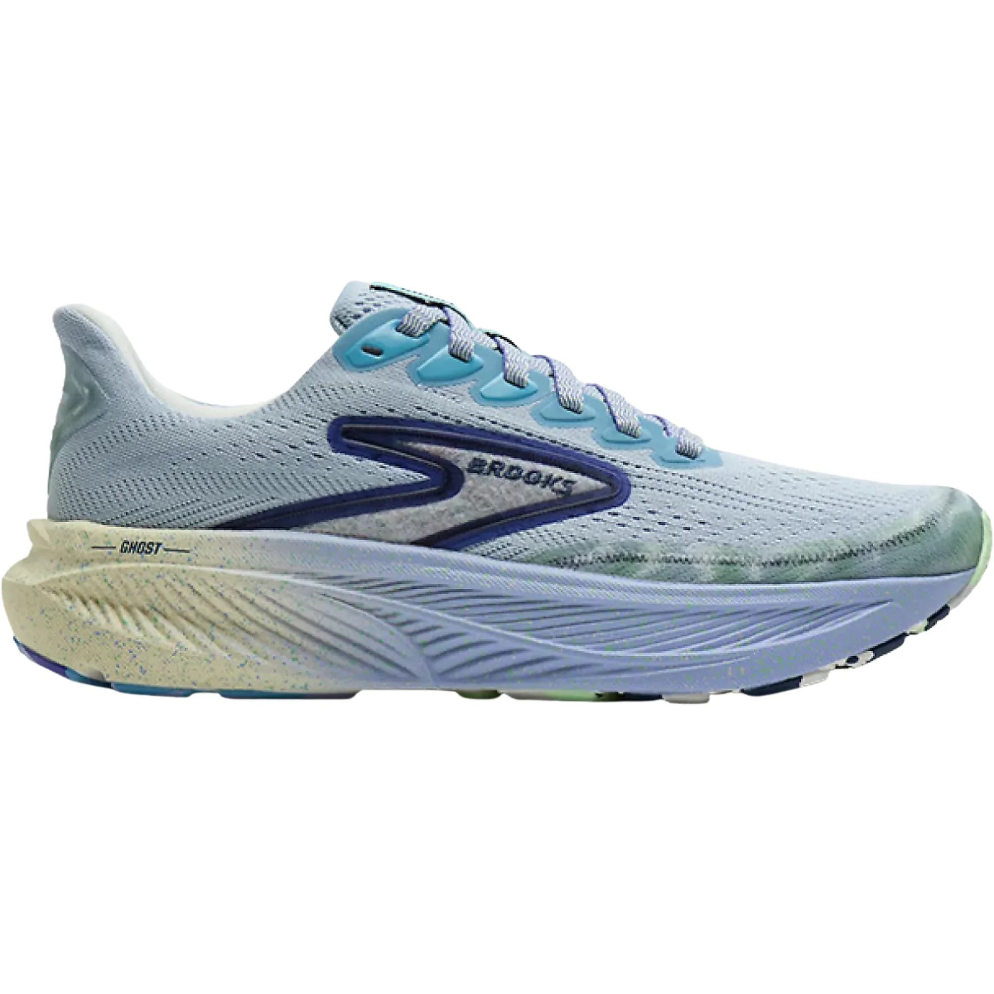 Brooks Men's Ghost 17 Running Shoes - Kentucky/Blue/Lavender