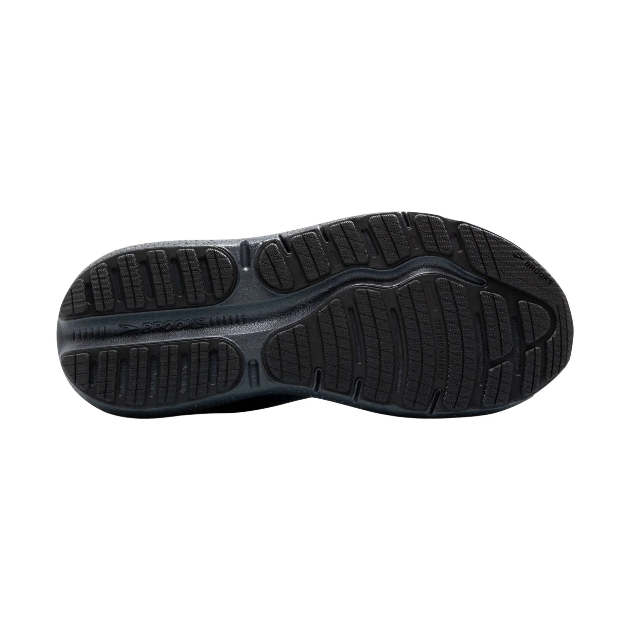 Brooks Men's Ghost Max 2 Road Running Shoes - Ebony/Cockatoo/Blue Sapphire - Image 4