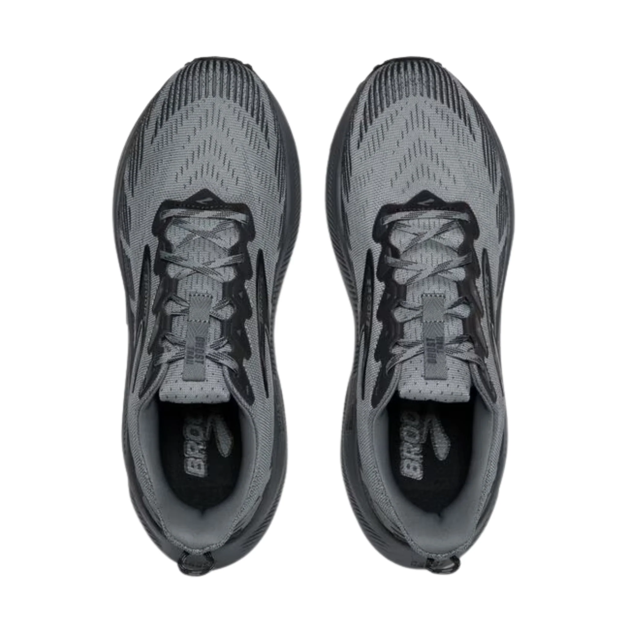 Brooks Men's Ghost Trail Shoes - Gray/Gray/Blackened Pearl - Image 4