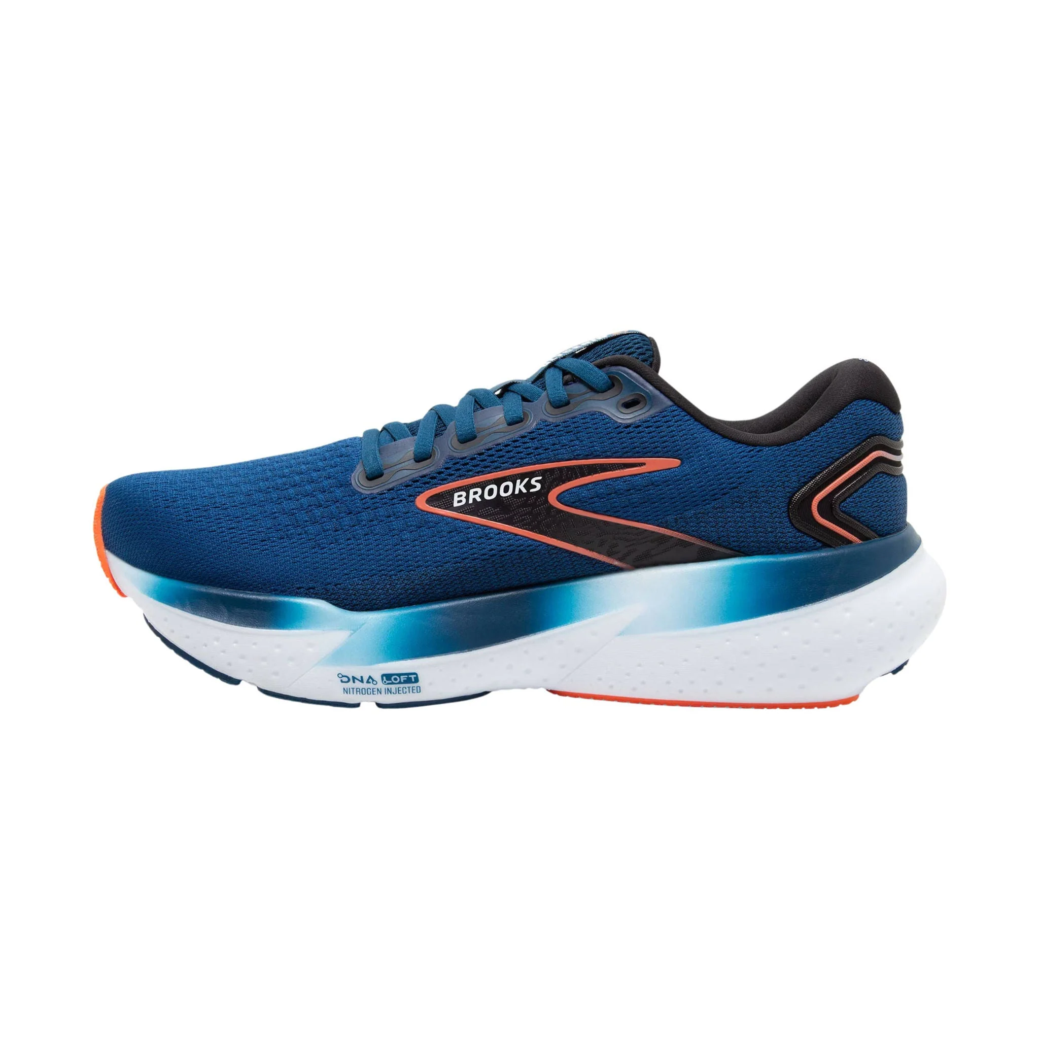 Brooks Men's Glycerin 21 Road Running Shoes - Blue Opal/Black/Nasturtium - Image 2