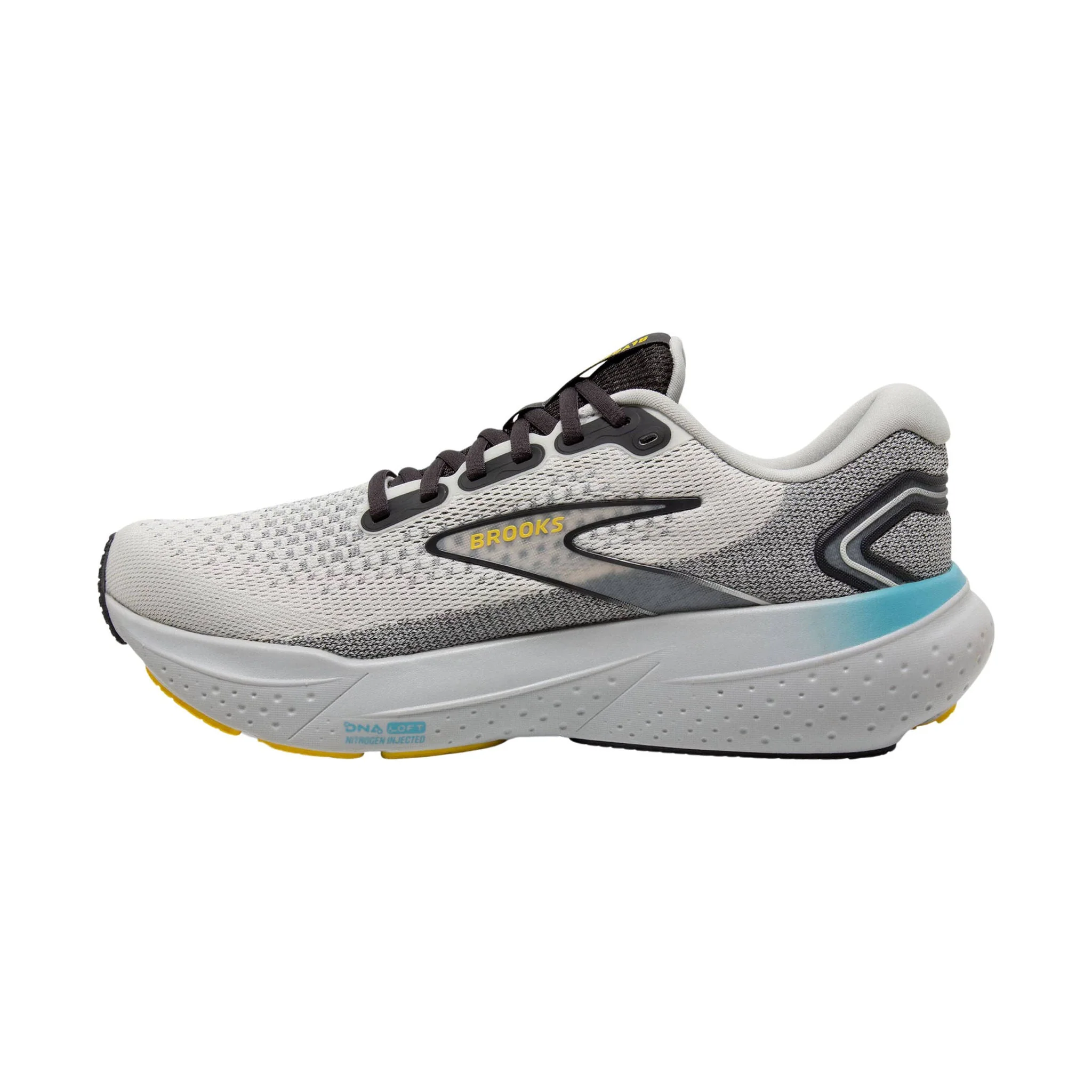 Brooks Men's Glycerin 21 Road Running Shoes - Coconut/Forged Iron/Yellow - Image 2