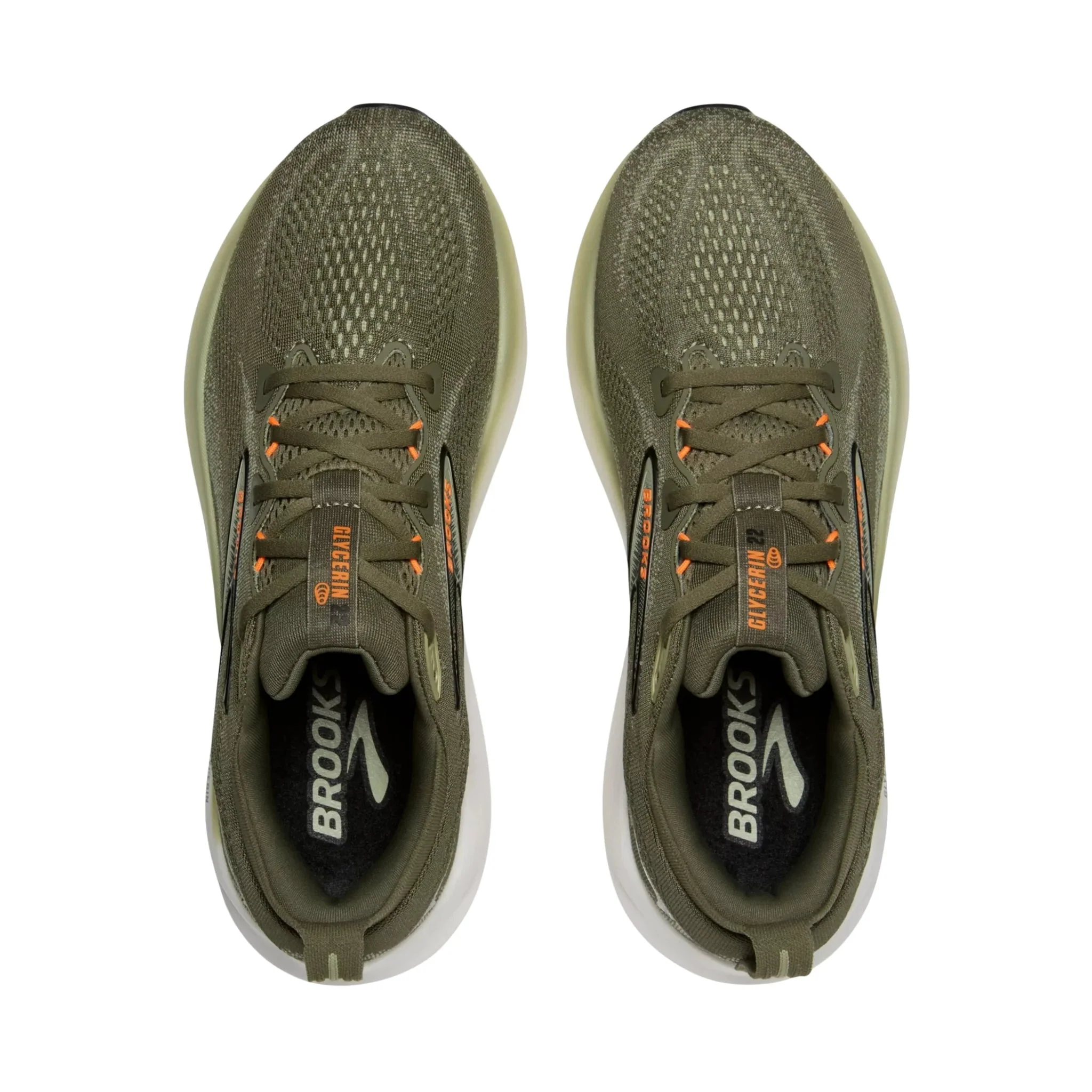 Brooks Men's Glycerin 22 Road Running Shoes - Dusty Olive - Image 4