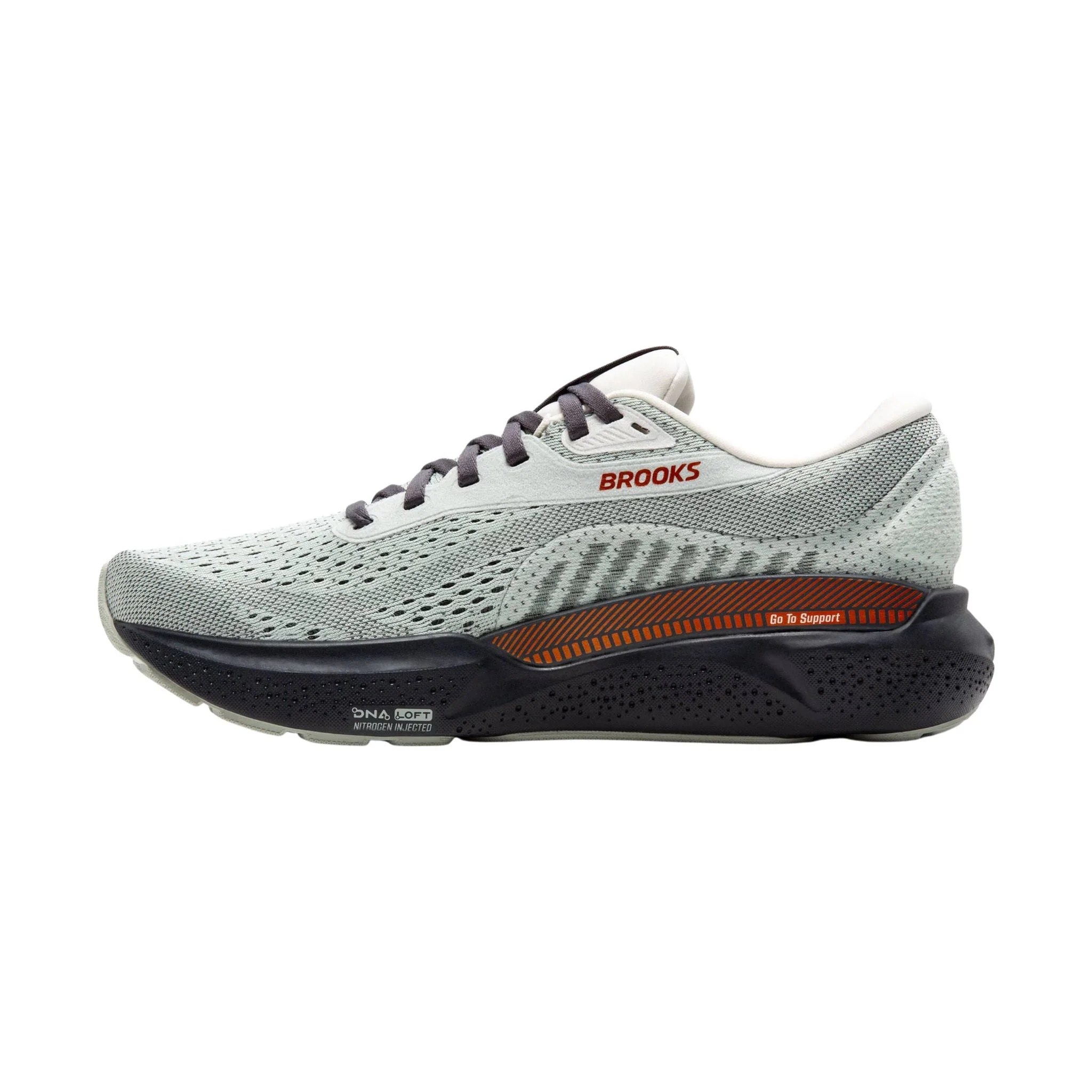 Brooks Women's Adrenaline GTS 24 Road Running Shoes - Mercury/Ebony/Copper - Image 2