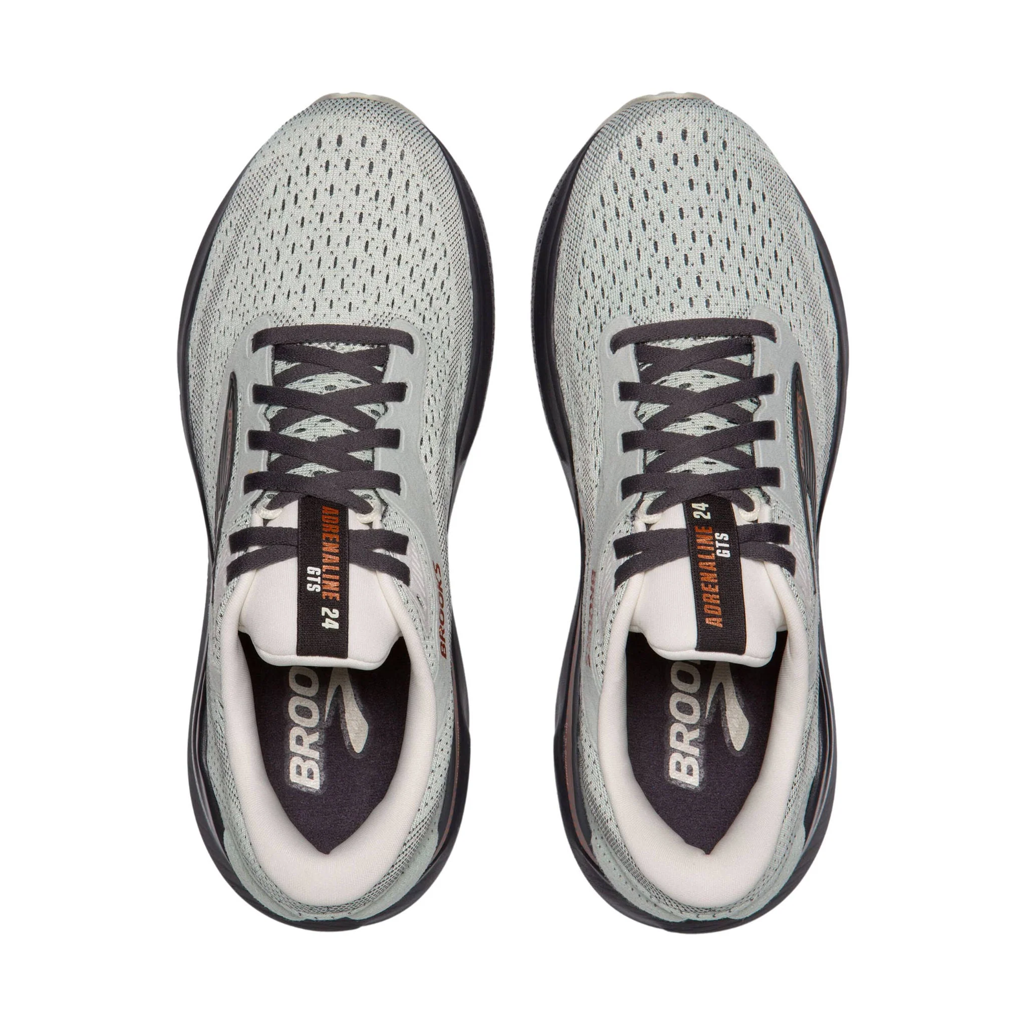 Brooks Women's Adrenaline GTS 24 Road Running Shoes - Mercury/Ebony/Copper - Image 3