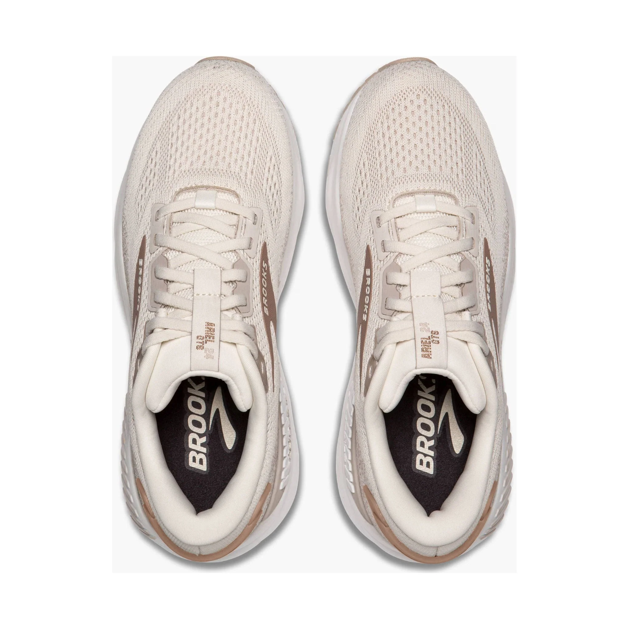 Brooks Women's Ariel GTS 24 Road Running Shoes - Coconut/Chateau/Portabella - Image 3
