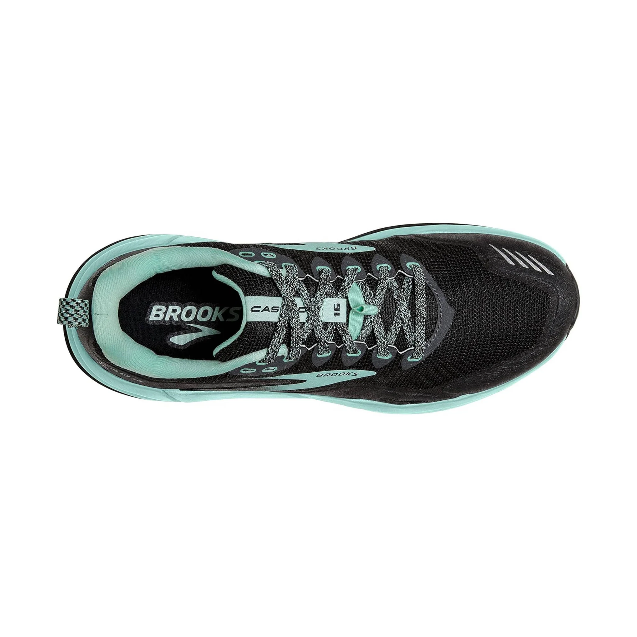 Brooks Women's Cascadia 16 Trail Running Shoes - Black/Ebony/Yucca - Image 3