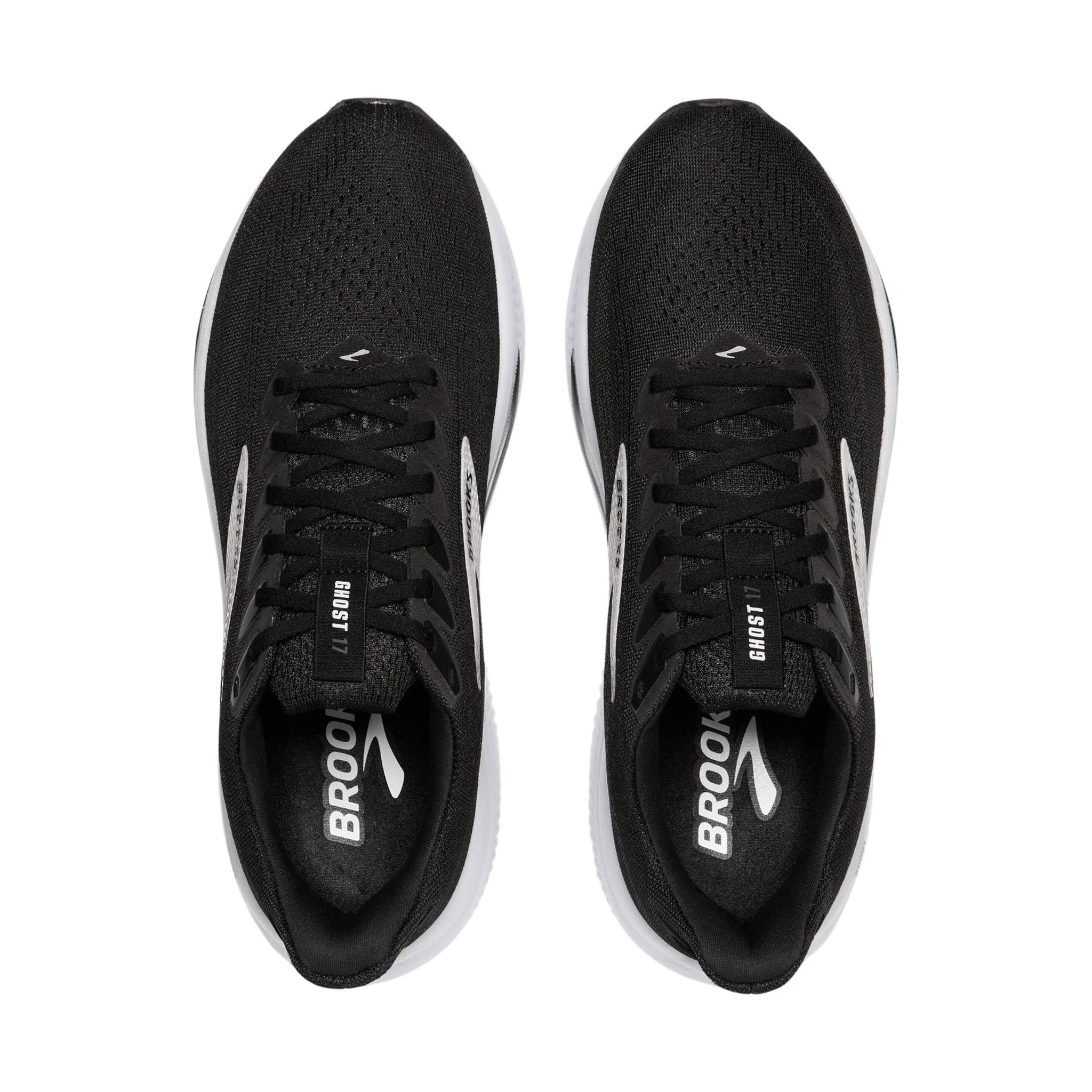 Brooks Women's Ghost 17 Road Running Shoes - Black/Grey/White - Image 4