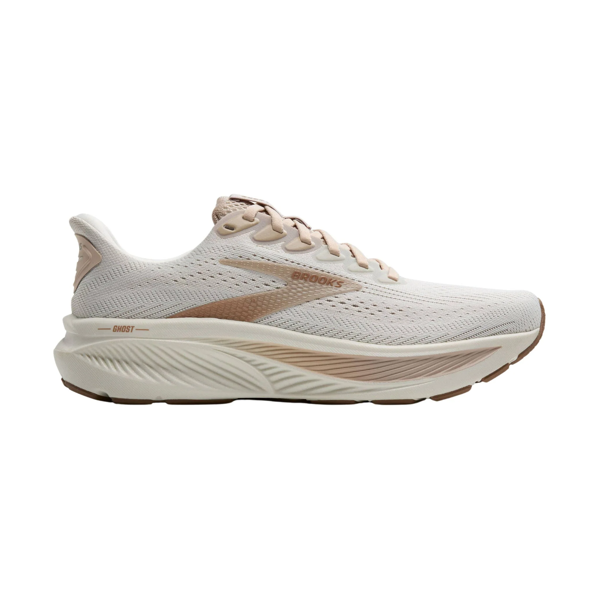 Brooks Women's Ghost 17 Road Running Shoes - Grey/Chateau Grey/Portabella