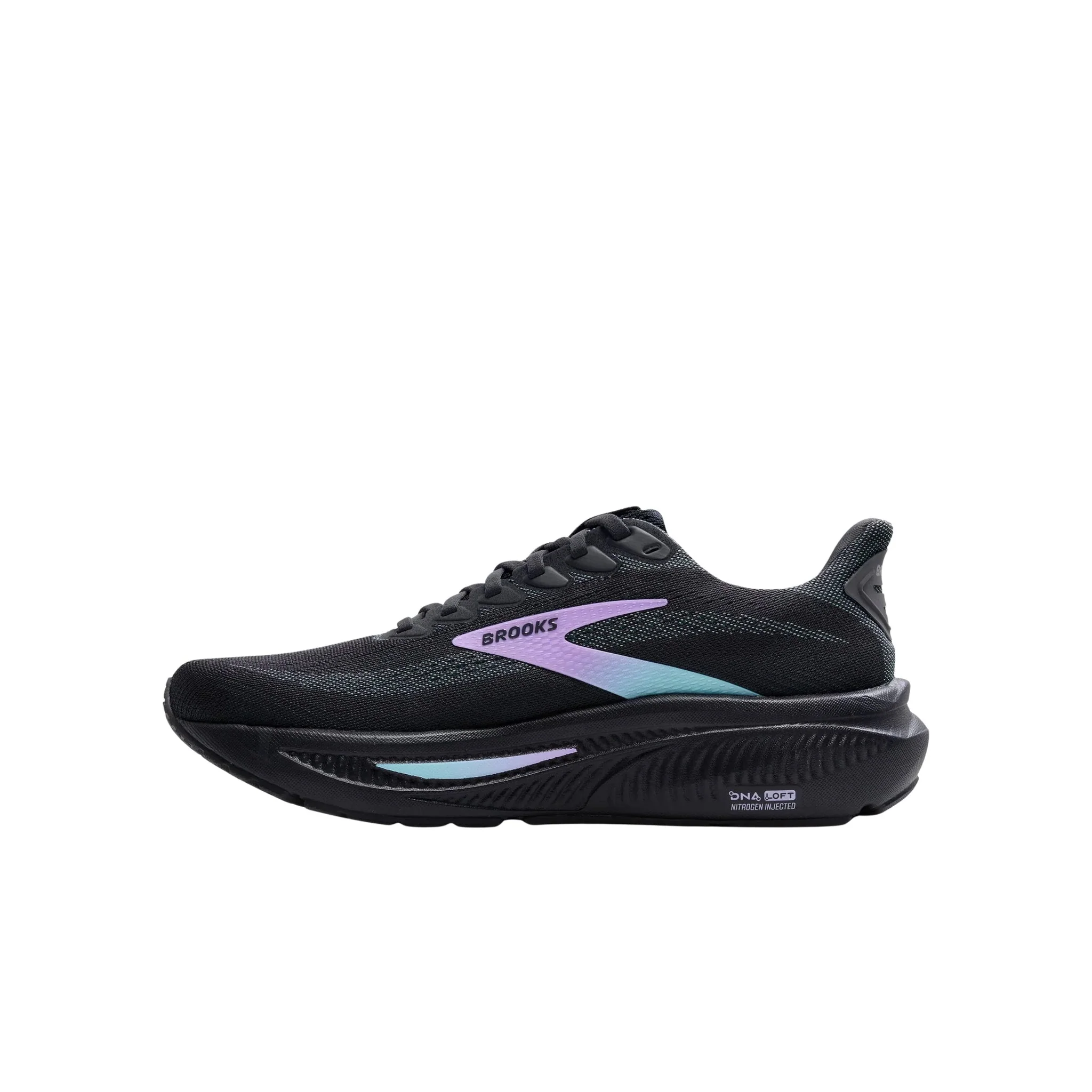 Brooks Women's Ghost 17 Road Running Shoes - Grey/Clearwater/Purple - Image 2