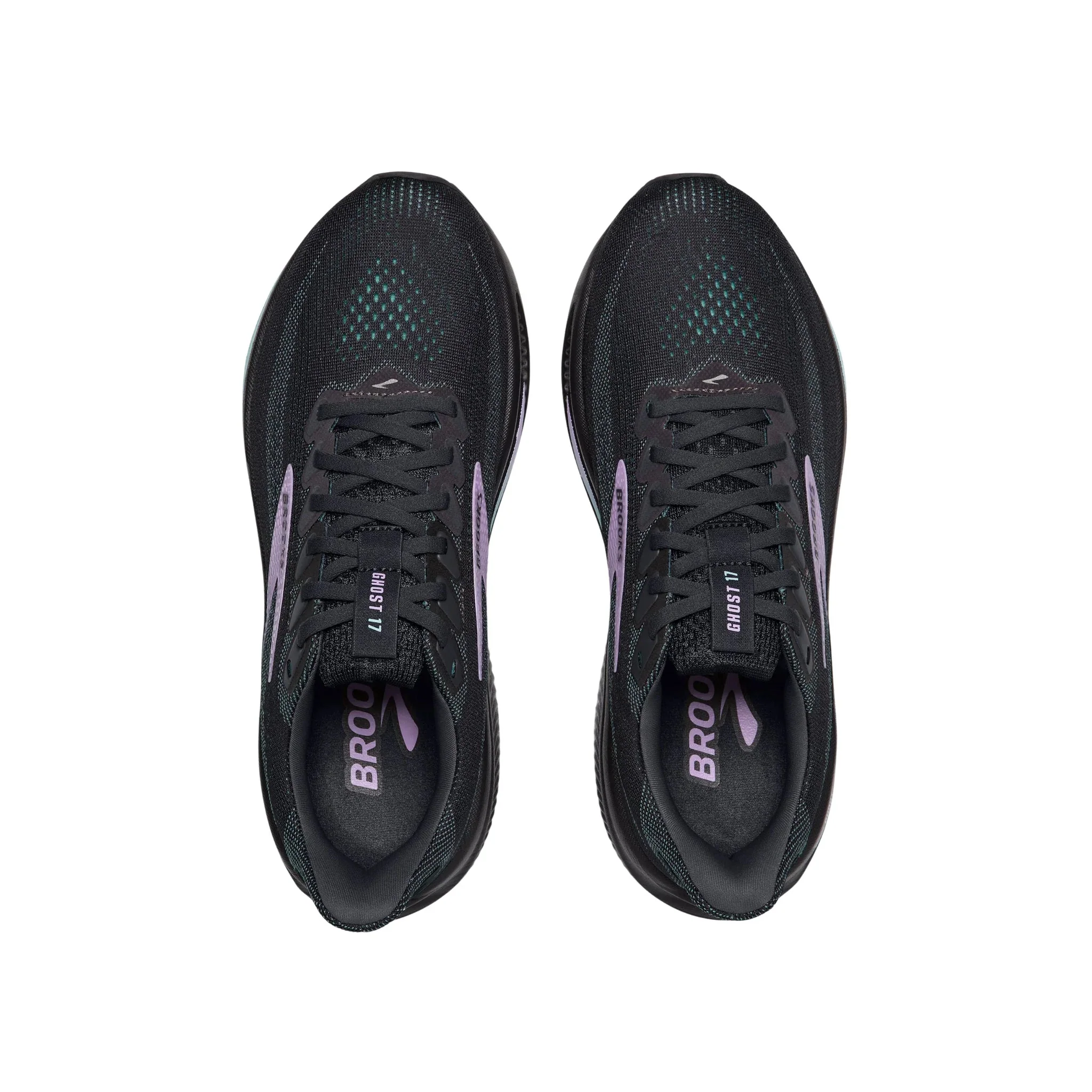 Brooks Women's Ghost 17 Road Running Shoes - Grey/Clearwater/Purple - Image 4