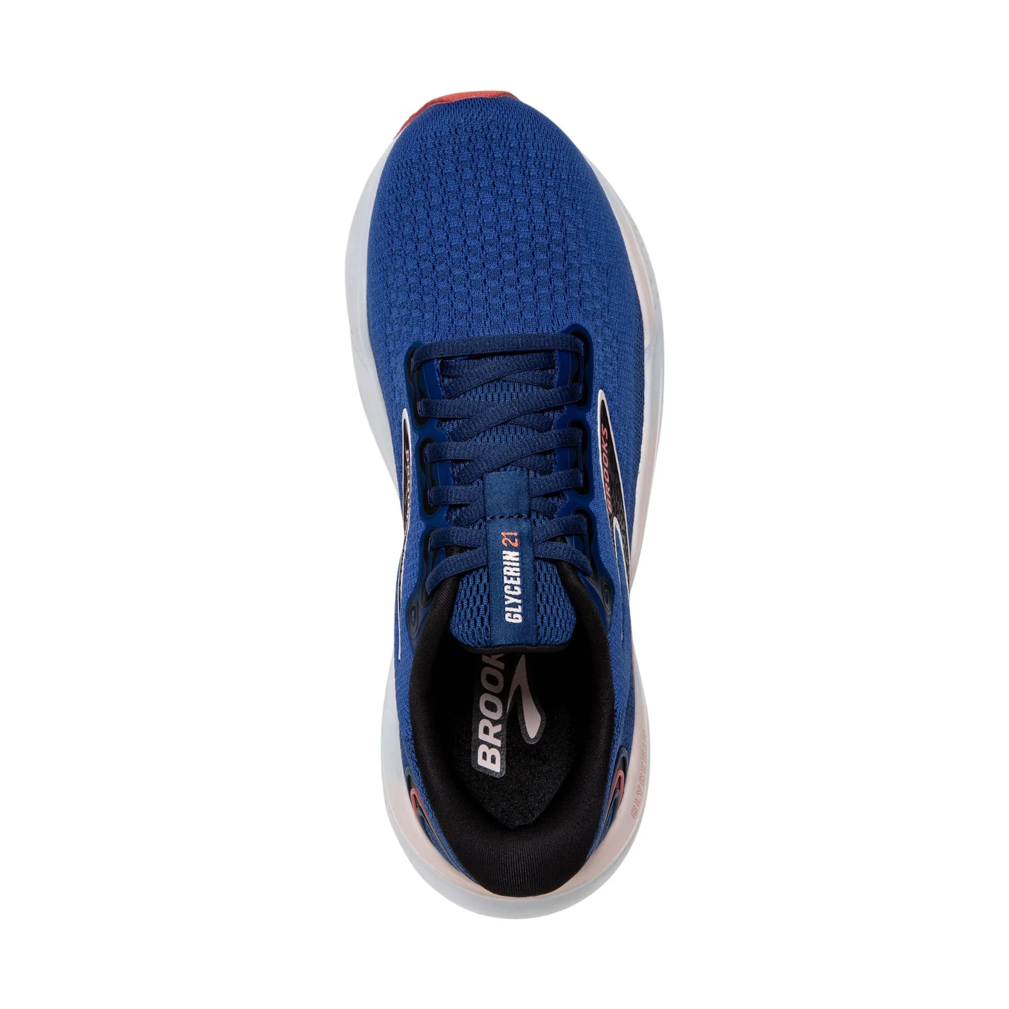 Brooks Women's Glycerin 21 Road Running Shoes - Blue/Icy Pink/Rose - Image 2