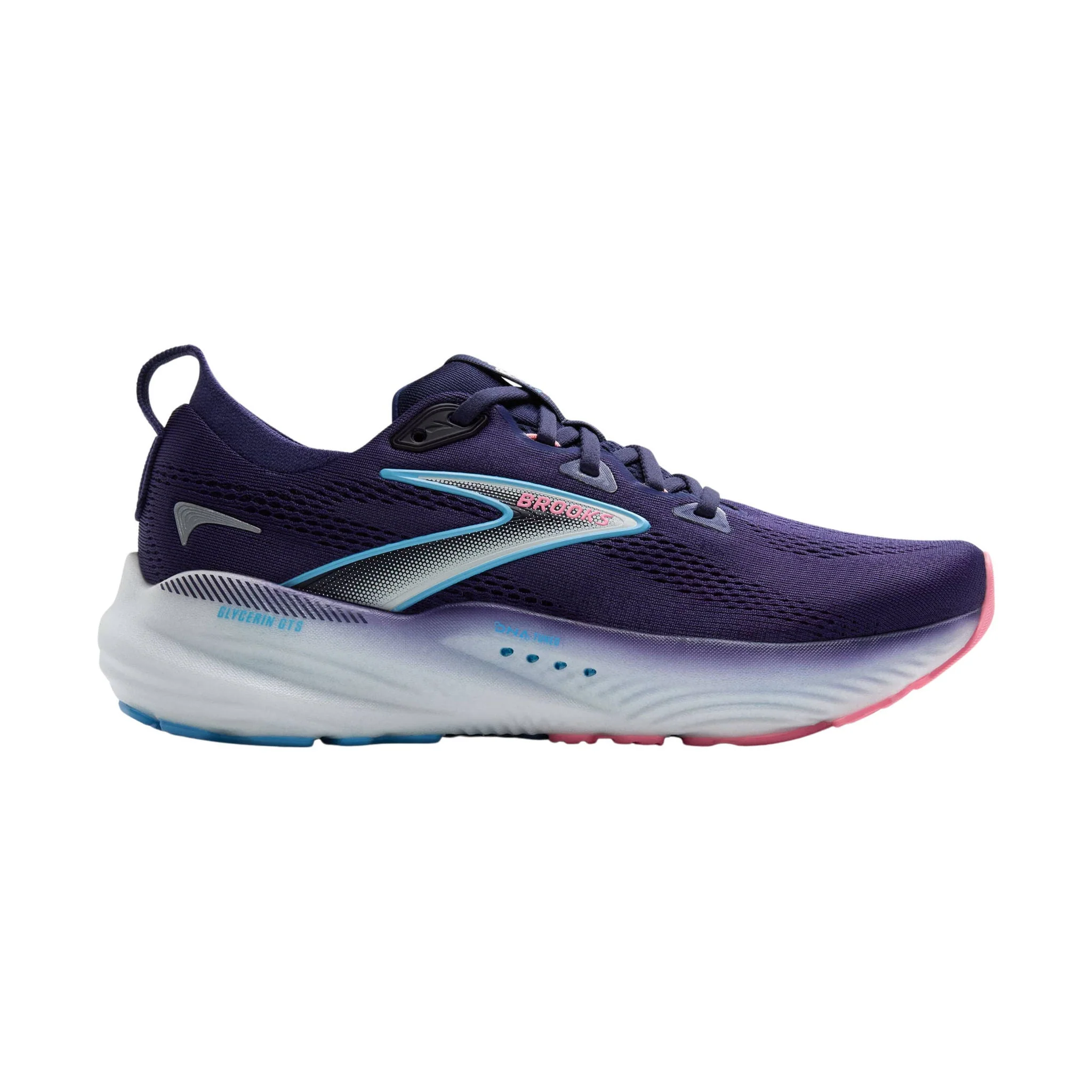 Brooks Women's Glycerin GTS 22 Road Running Shoes - Blue Ribbon/Peacoat/Dianthus