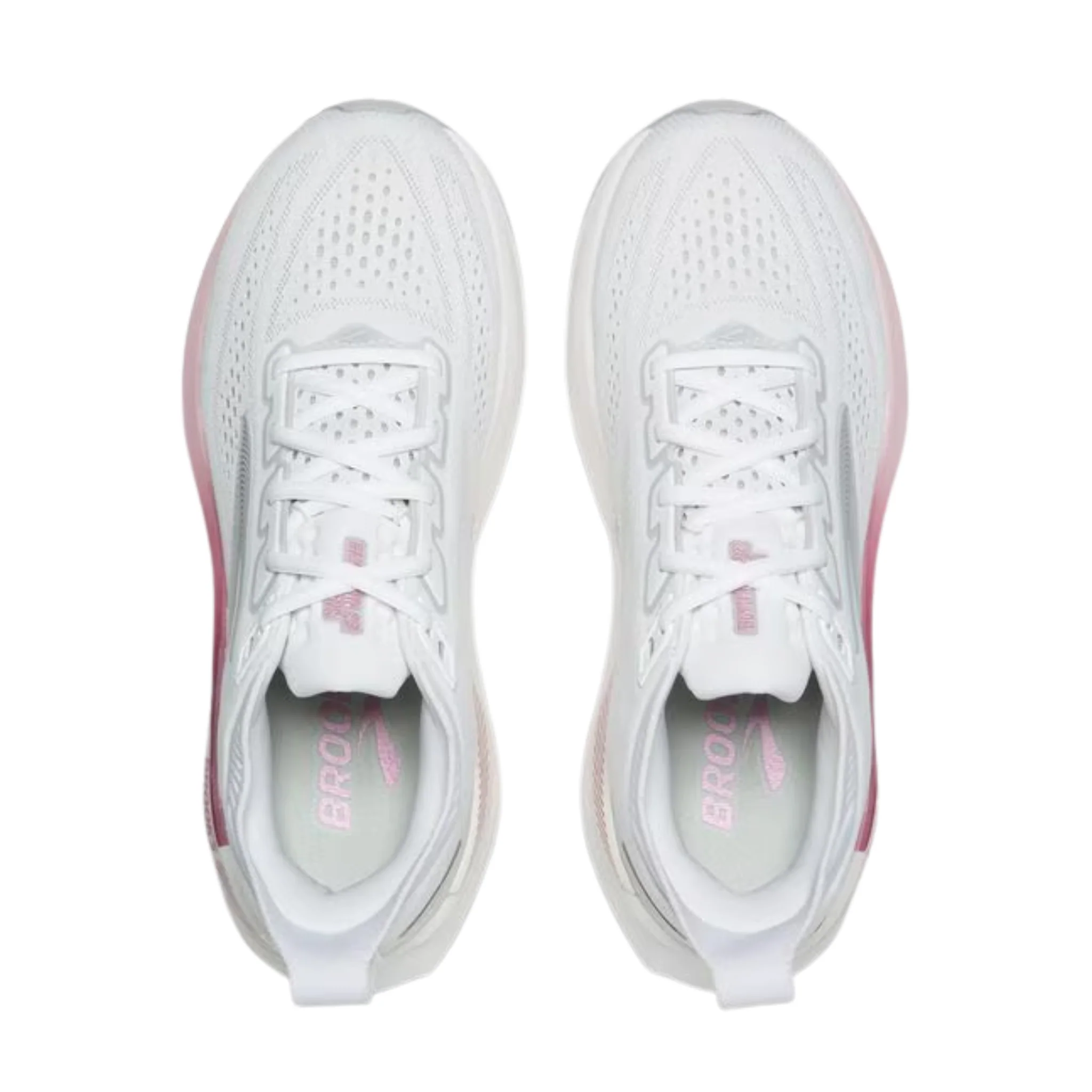 Brooks Women's Glycerin GTS 23 Shoes - White/Harbor Mist/Metallic - Image 4