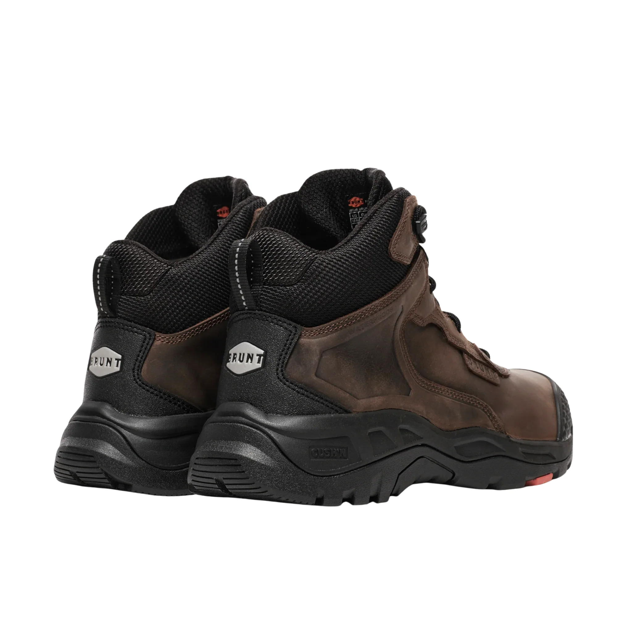 Brunt Men's Hawthorne 6 Inch Waterproof Composite Toe Work Boots - Dark Brown - Image 3