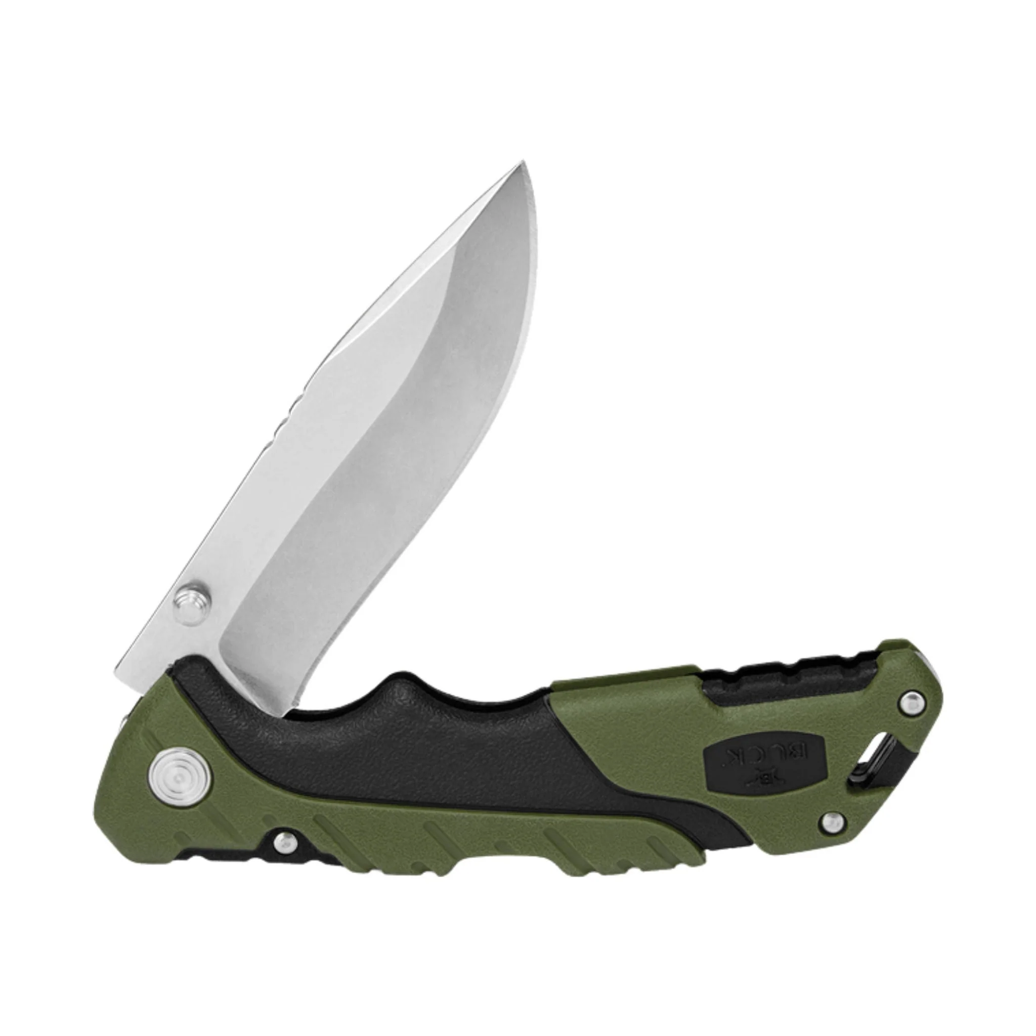 Buck Large Folding Pursuit Knife - Green/Black - Image 3