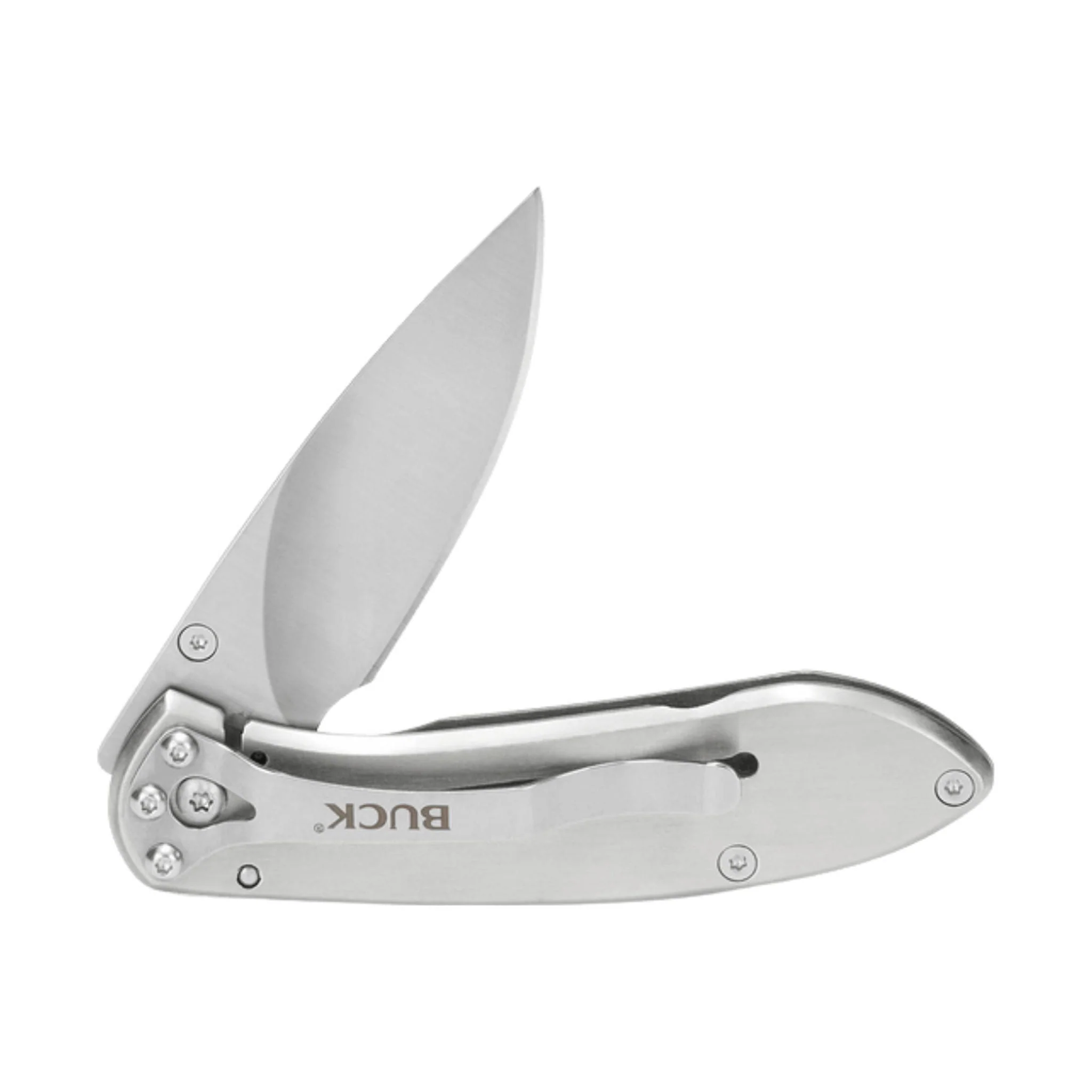Buck Nobleman Knife - Brushed Steel - Image 3