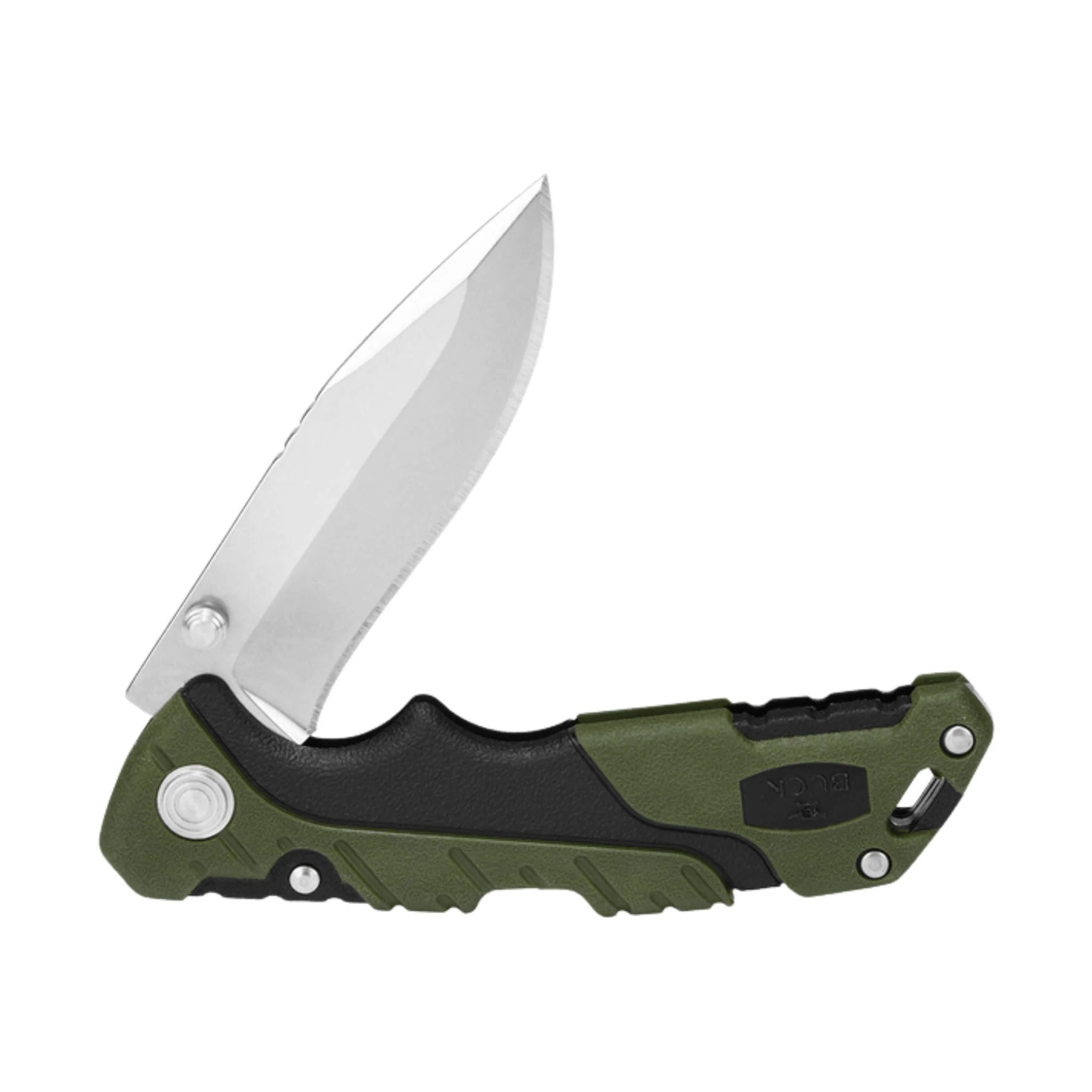 Buck Small Folding Pursuit Knife - Green/Black - Image 3