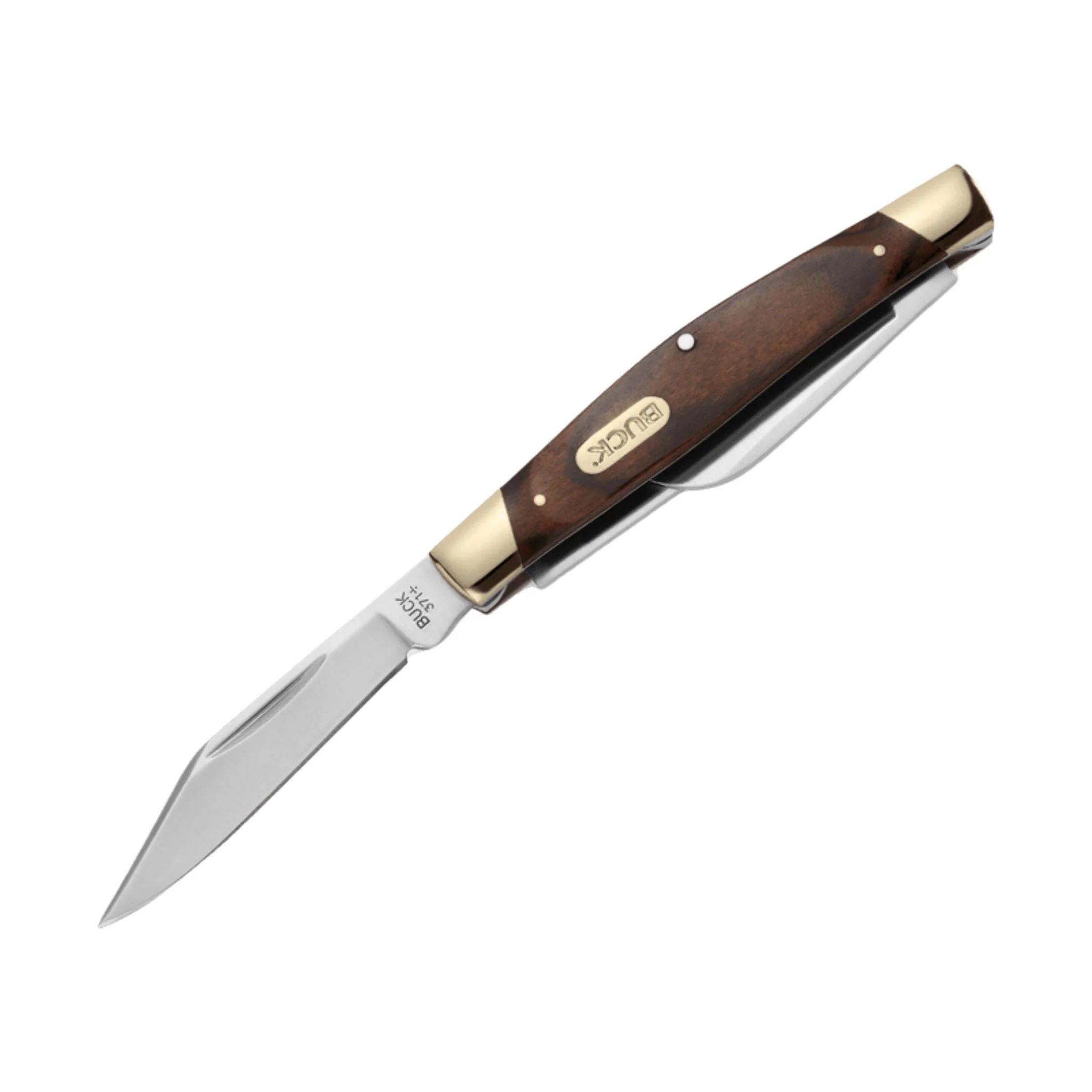 Buck Stockman Knife - Woodgrain Inlay - Image 3