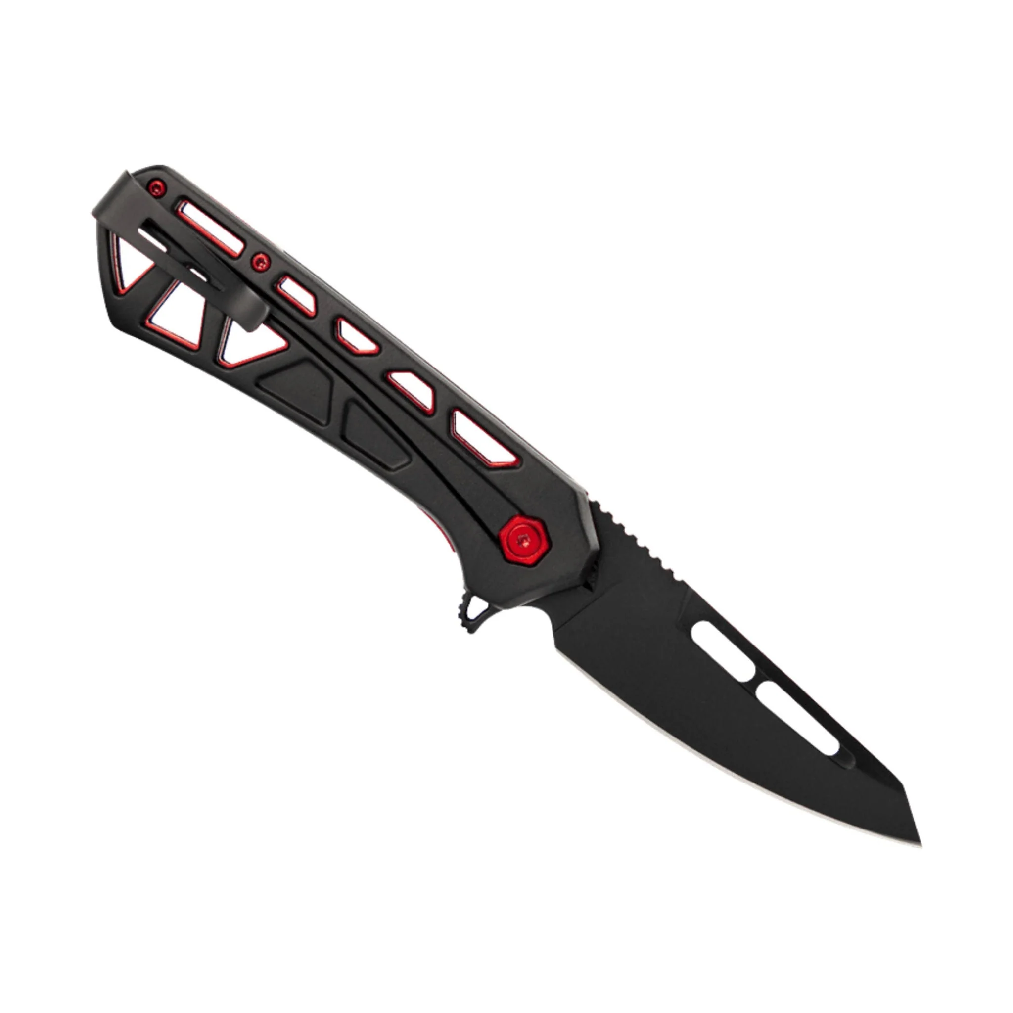Buck Trace Ops Knife - Black/Red - Image 2