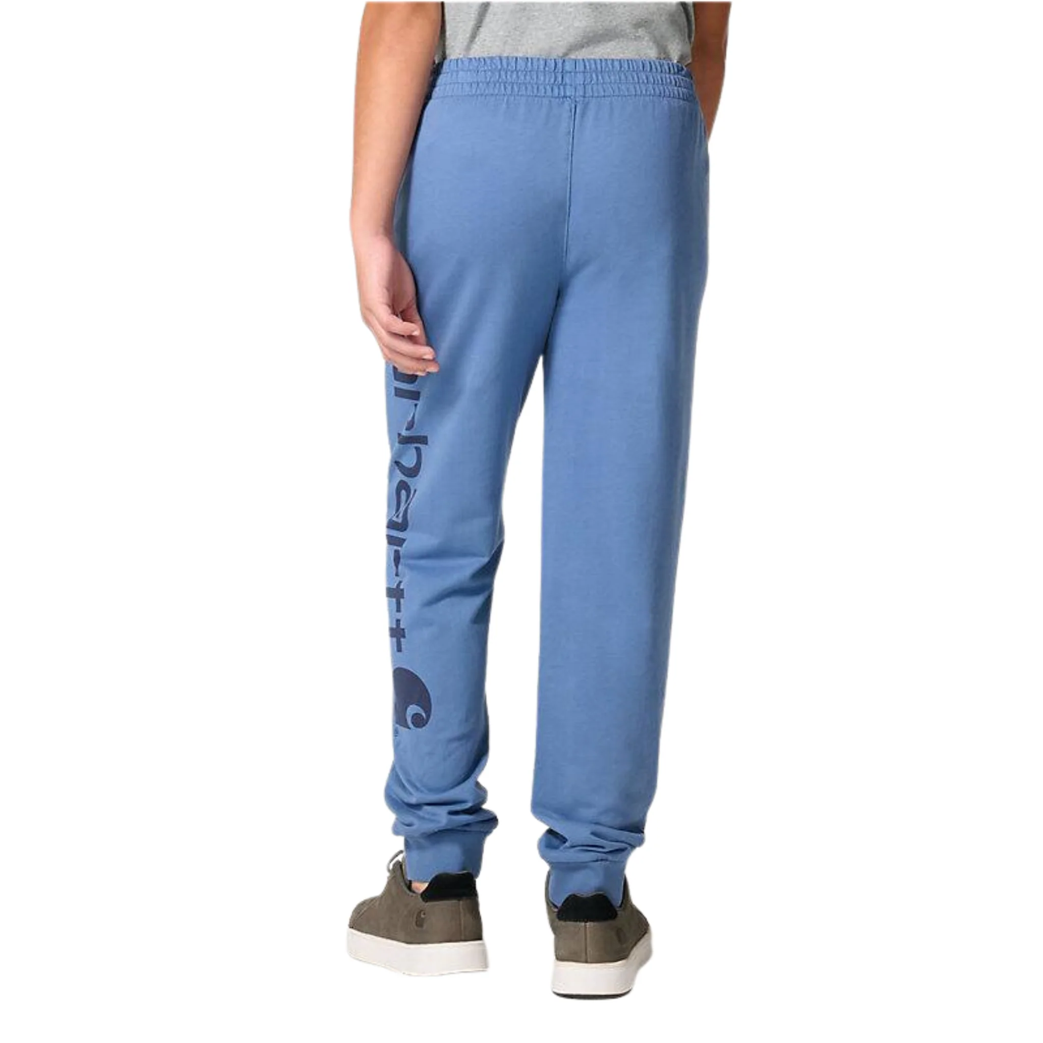 Carhartt Boys' Garment Dye Logo Sweatpants - Marlin Heather - Image 3