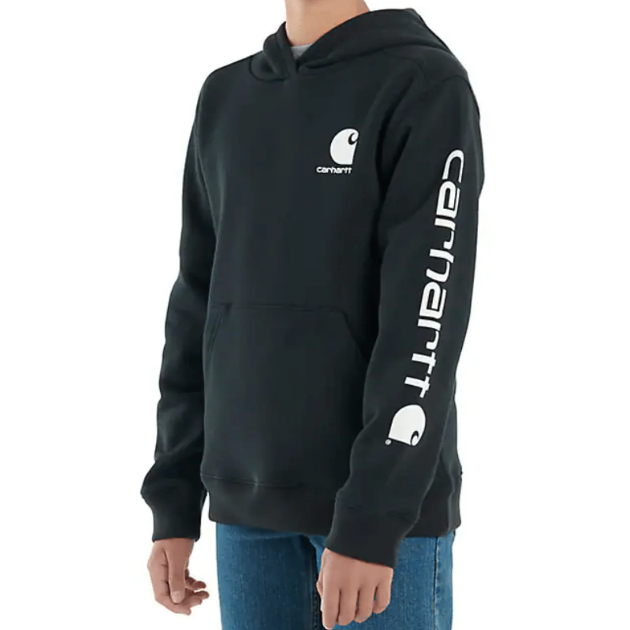 Carhartt Boys' Long Sleeve Graphic Sweatshirt - Black 4-7 - Image 2