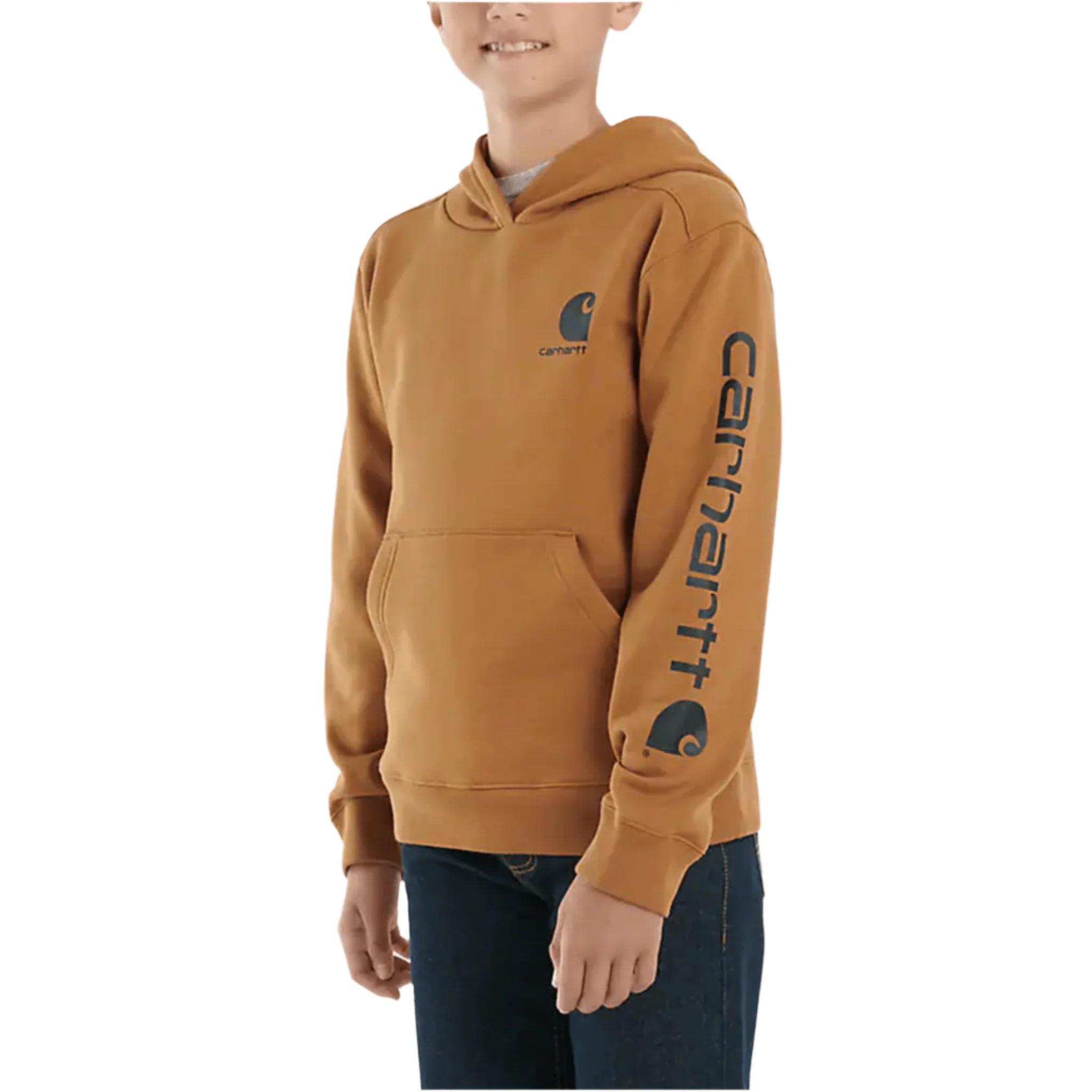 Carhartt Boys' Long Sleeve Graphic Sweatshirt - Carhartt Brown S-XL - Image 2