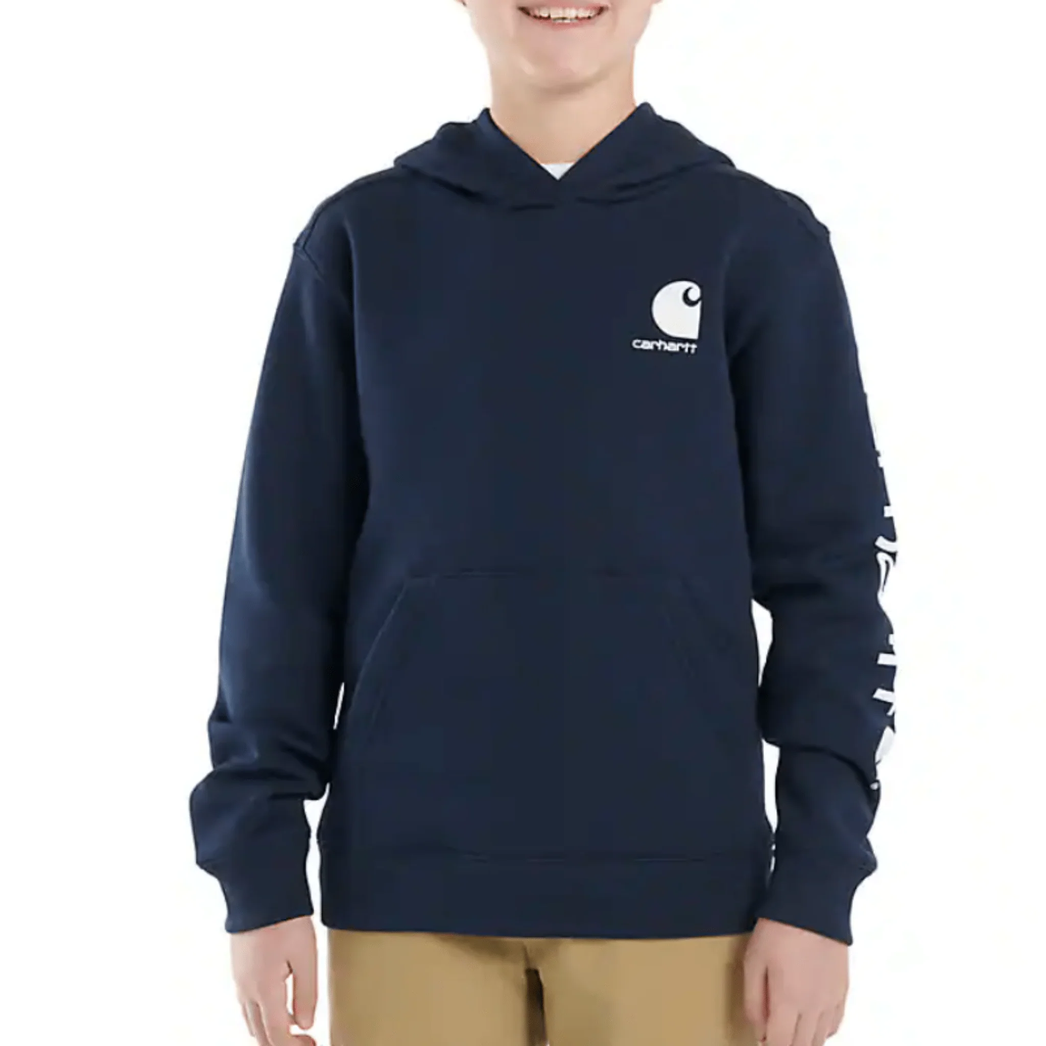 Carhartt Boys' Long Sleeve Graphic Sweatshirt - Navy 4-7
