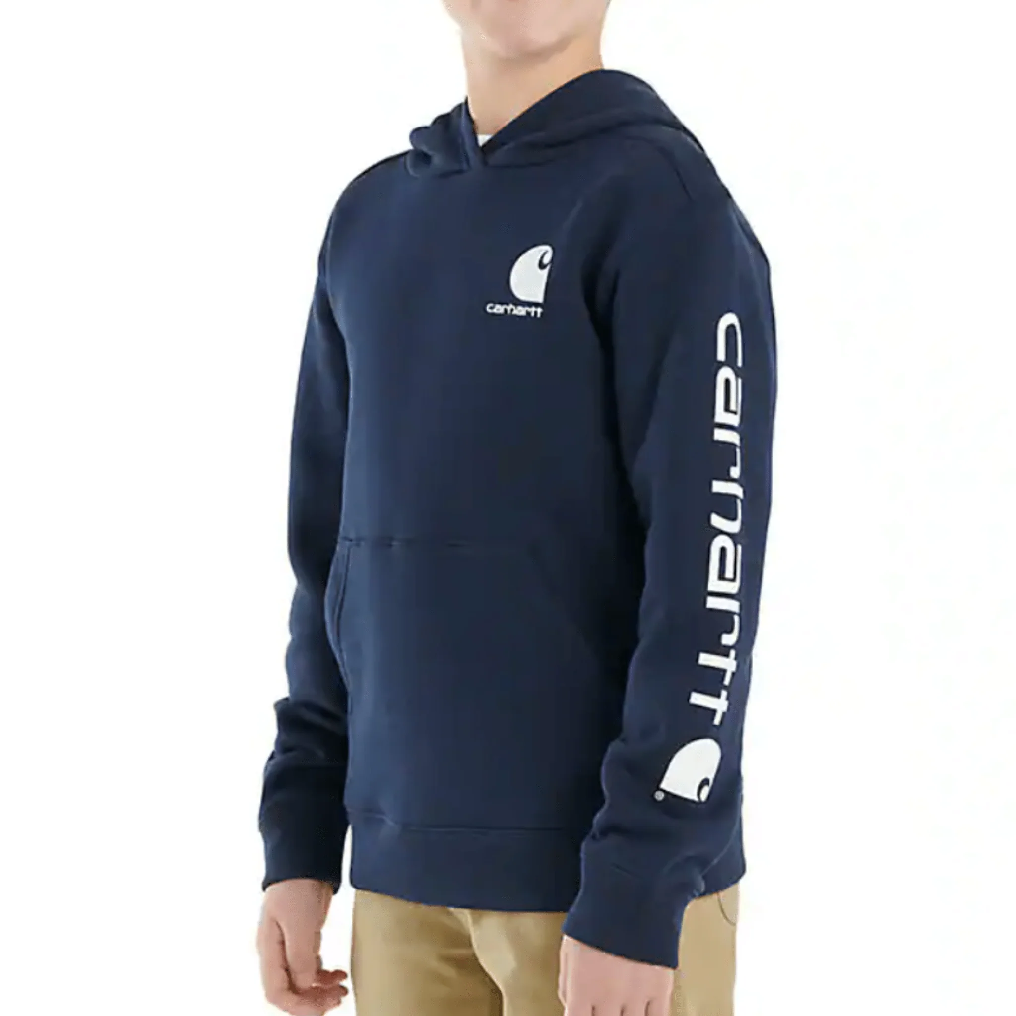 Carhartt Boys' Long Sleeve Graphic Sweatshirt - Navy 4-7 - Image 2