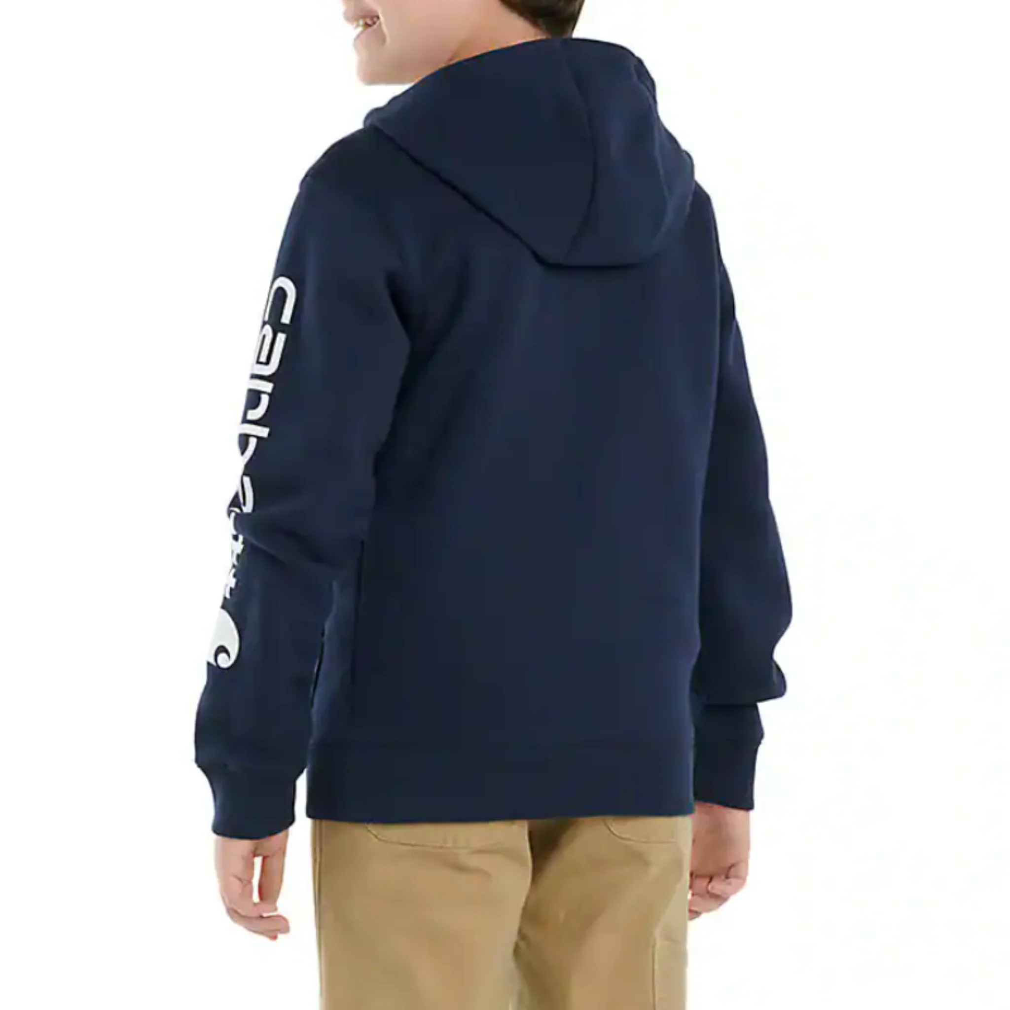 Carhartt Boys' Long Sleeve Graphic Sweatshirt - Navy 4-7 - Image 3