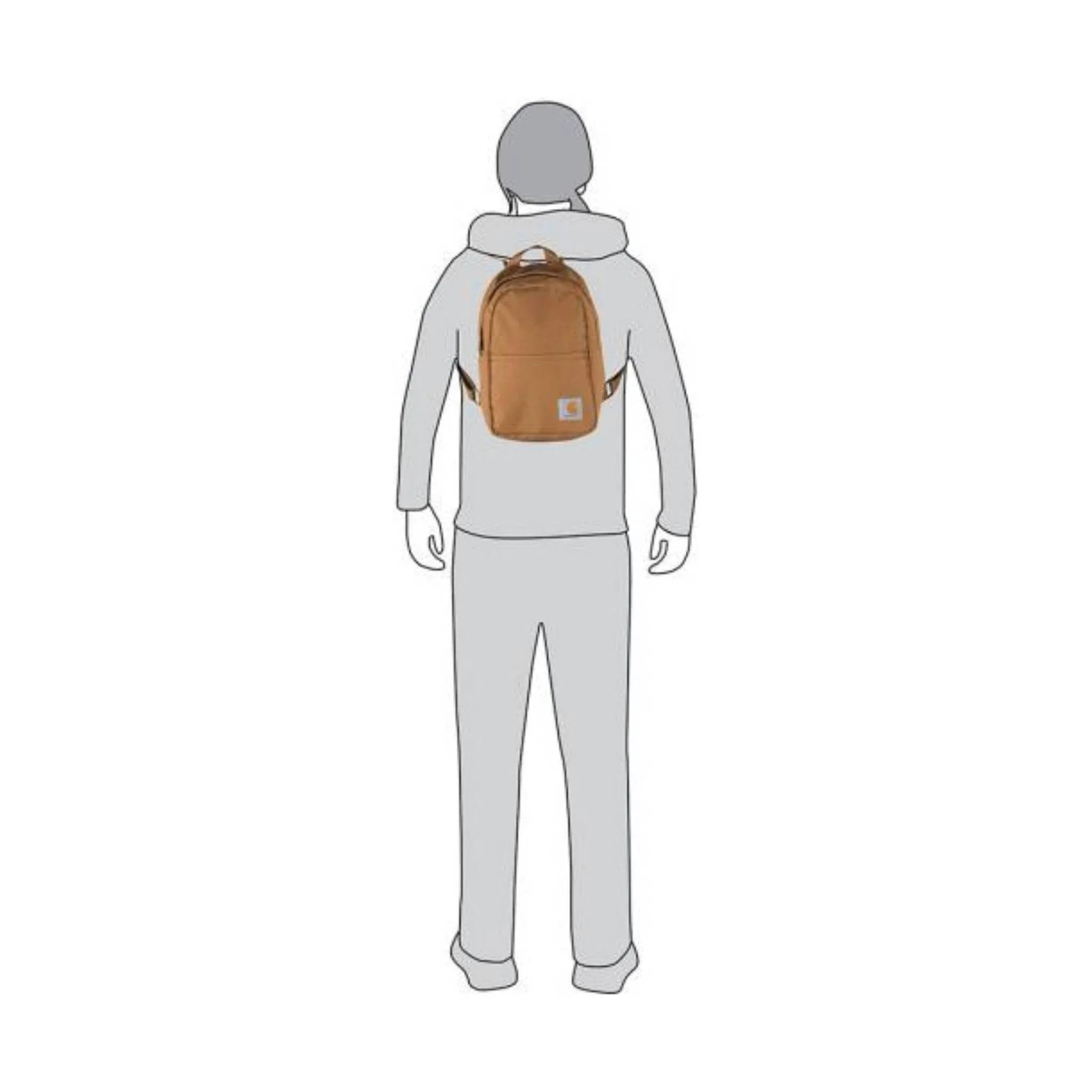 Carhartt Classic Mini Backpack - Brown - Image 5