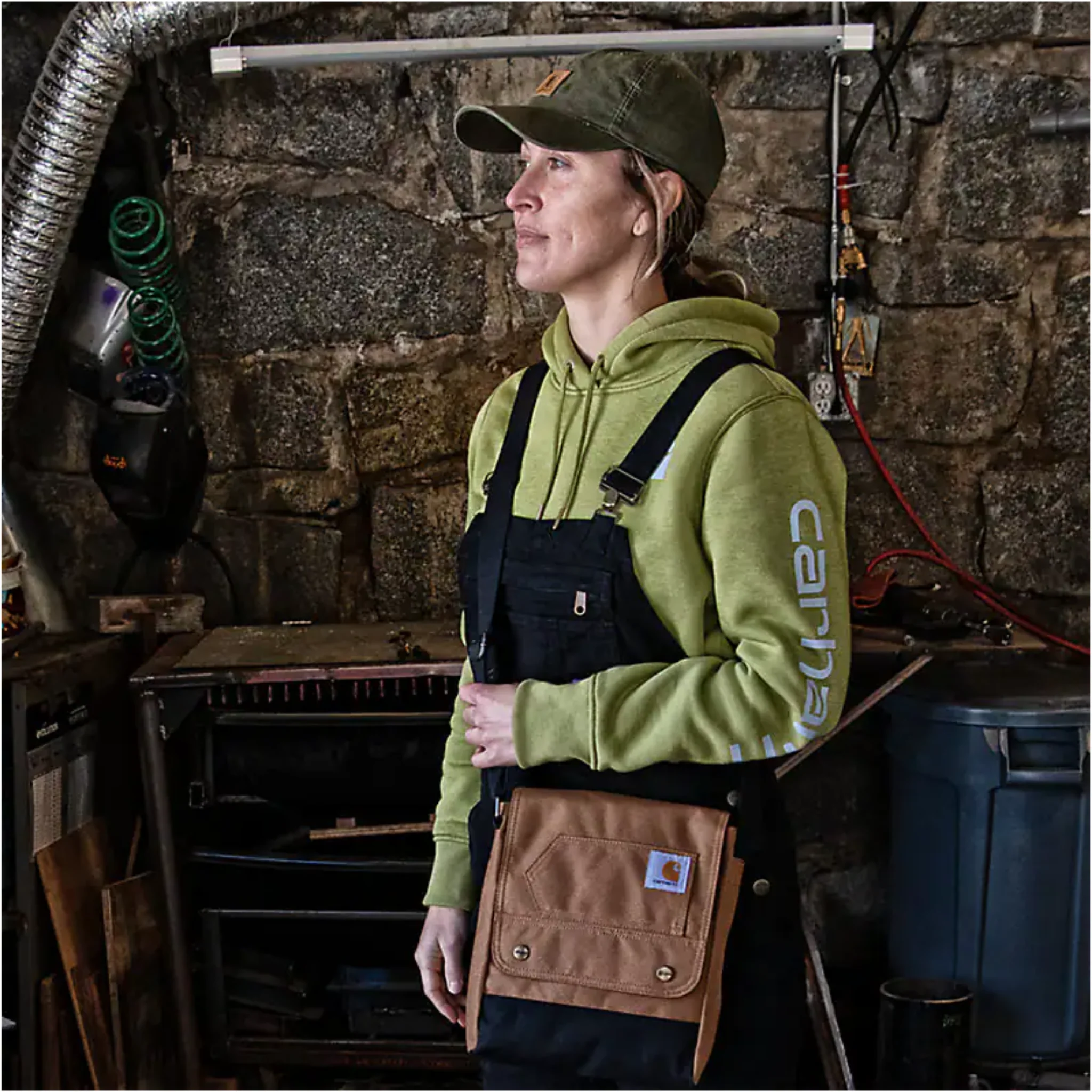 Carhartt Crossbody Snap Bag - Black - Image 6