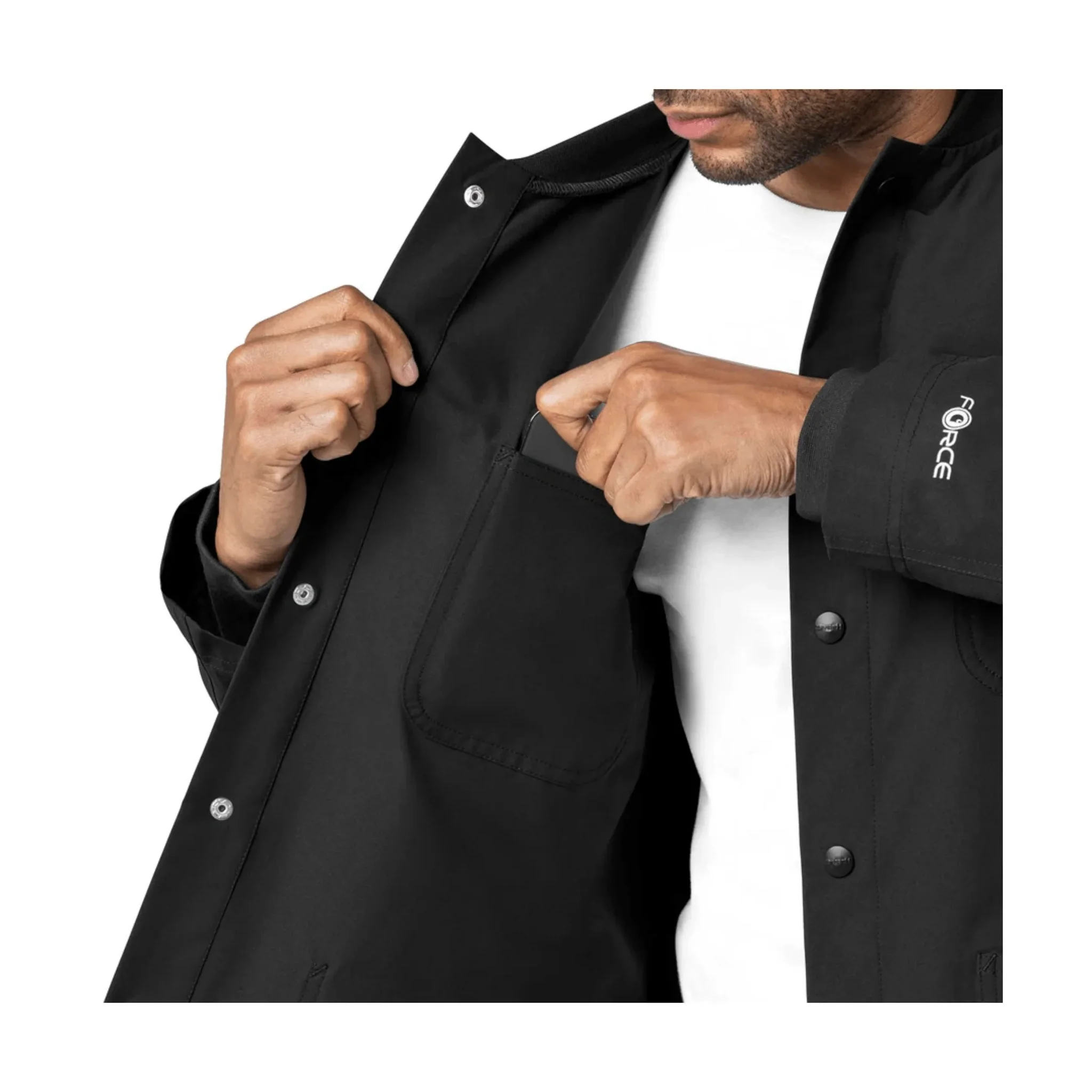 Carhartt Force Essentials Chore Scrub Coat - Black - Image 5