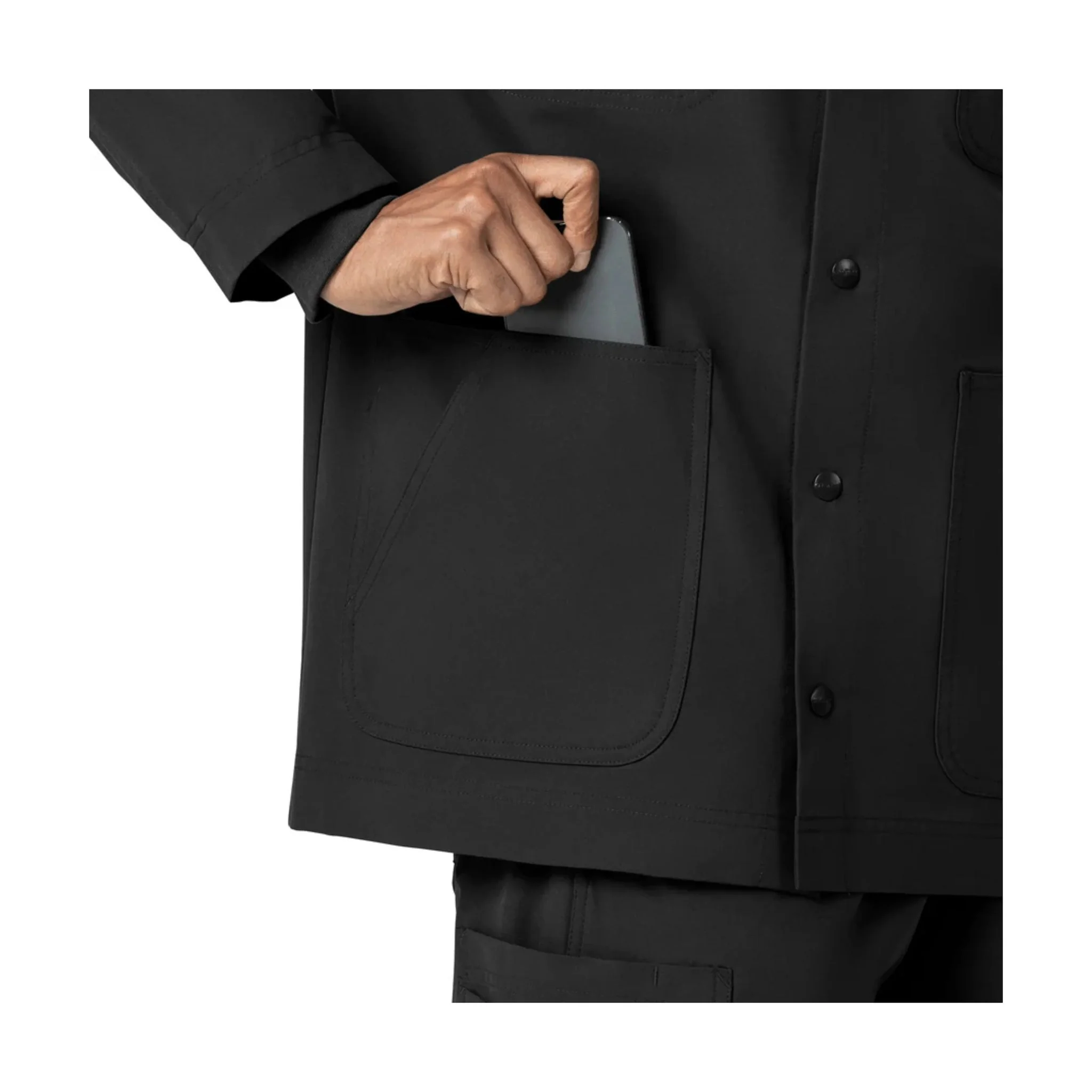 Carhartt Force Essentials Chore Scrub Coat - Black - Image 6