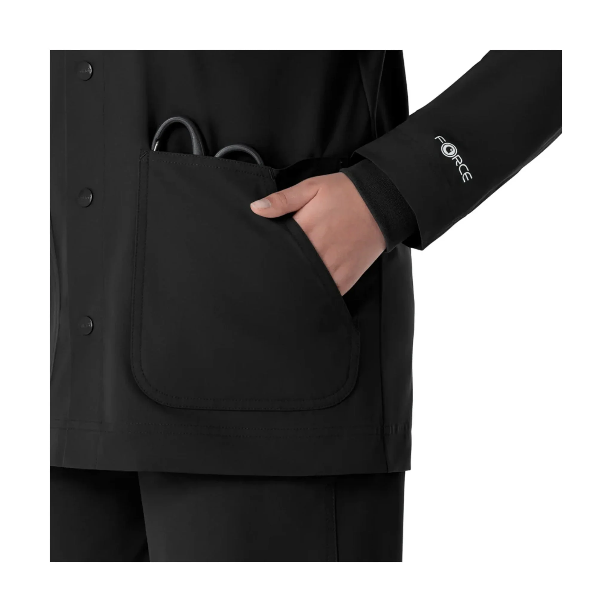 Carhartt Force Essentials Chore Scrub Coat - Black - Image 7