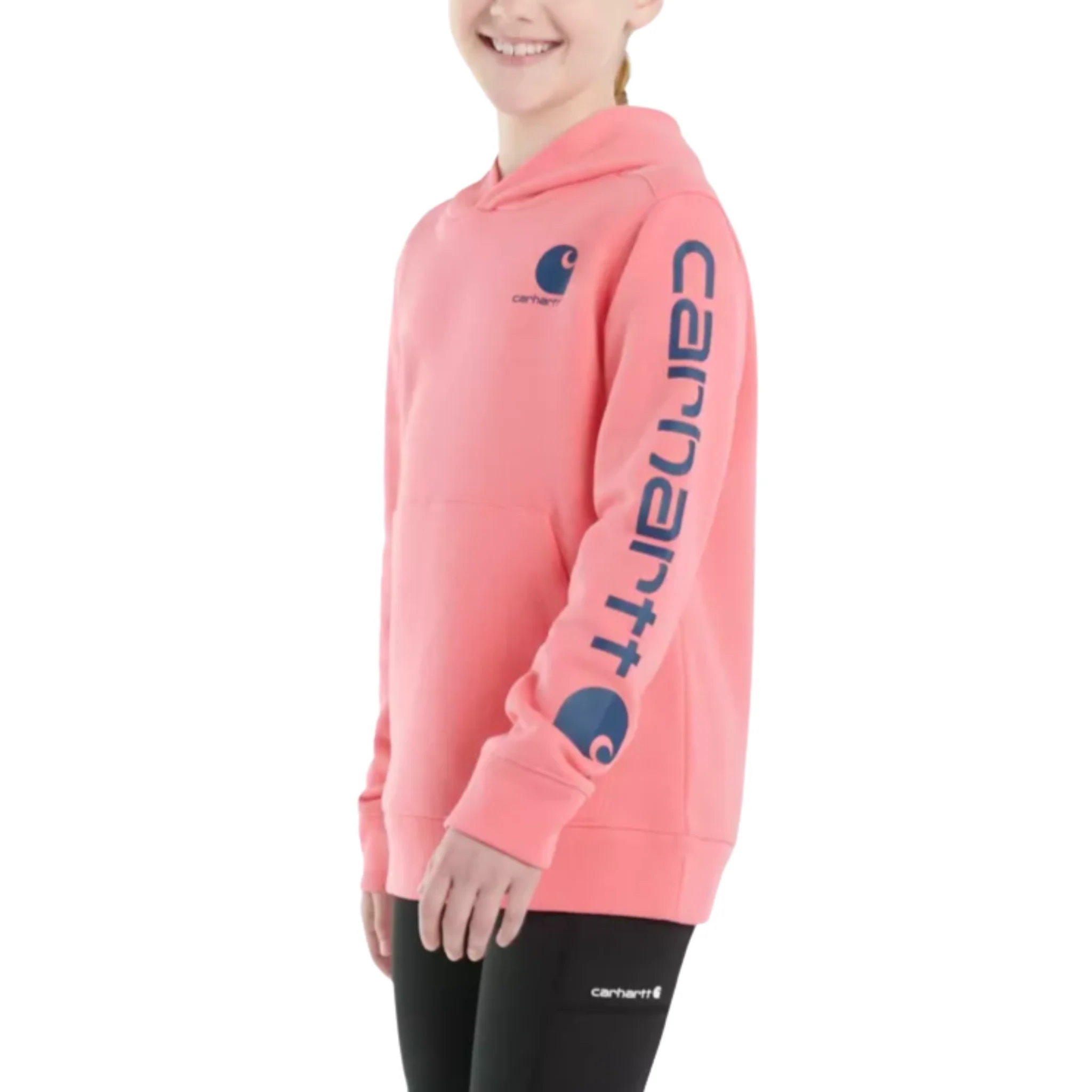 Carhartt Girls' Long Sleeve Graphic Sweatshirt - Pink Lemonade - Image 2