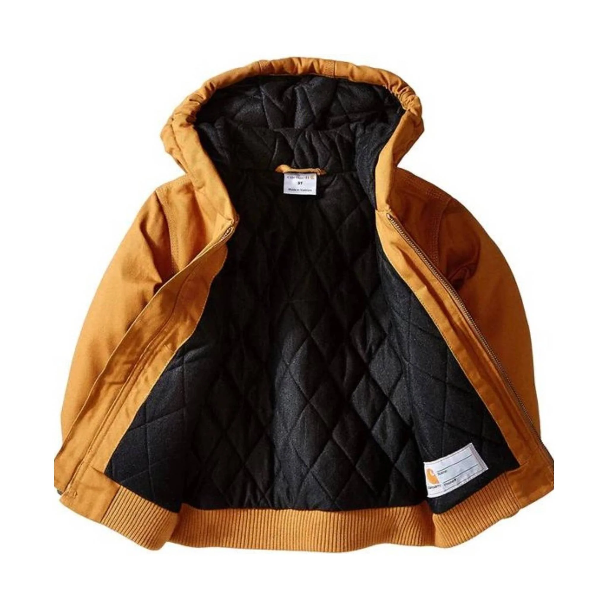 Carhartt Kids' Flannel Quilt Lined Active Jacket- Brown - Image 4