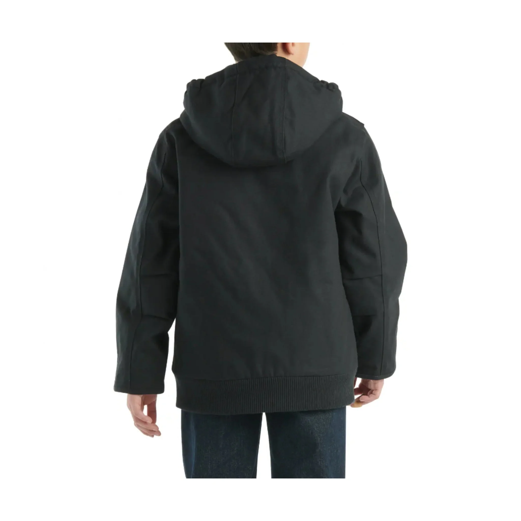 Carhartt Kids' Flannel Quilt Lined Active Jacket - Caviar Black - Image 3